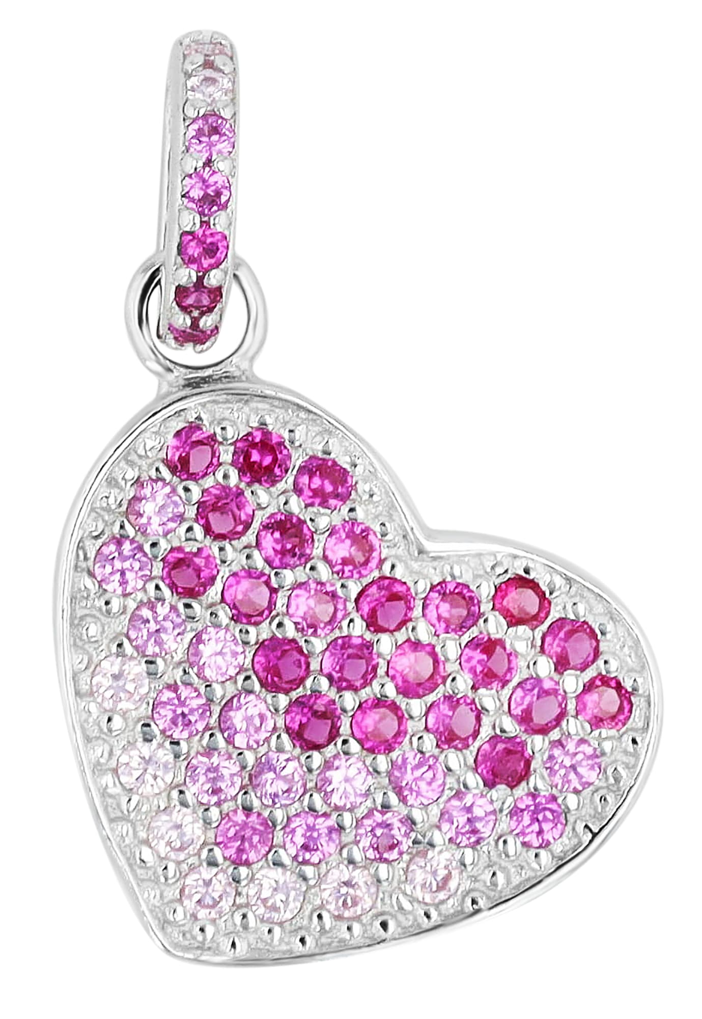 Adelia´s Herzanhänger »Damen Anhänger ¿ Herzanhänger aus 925 Silber mit Zirkonia«