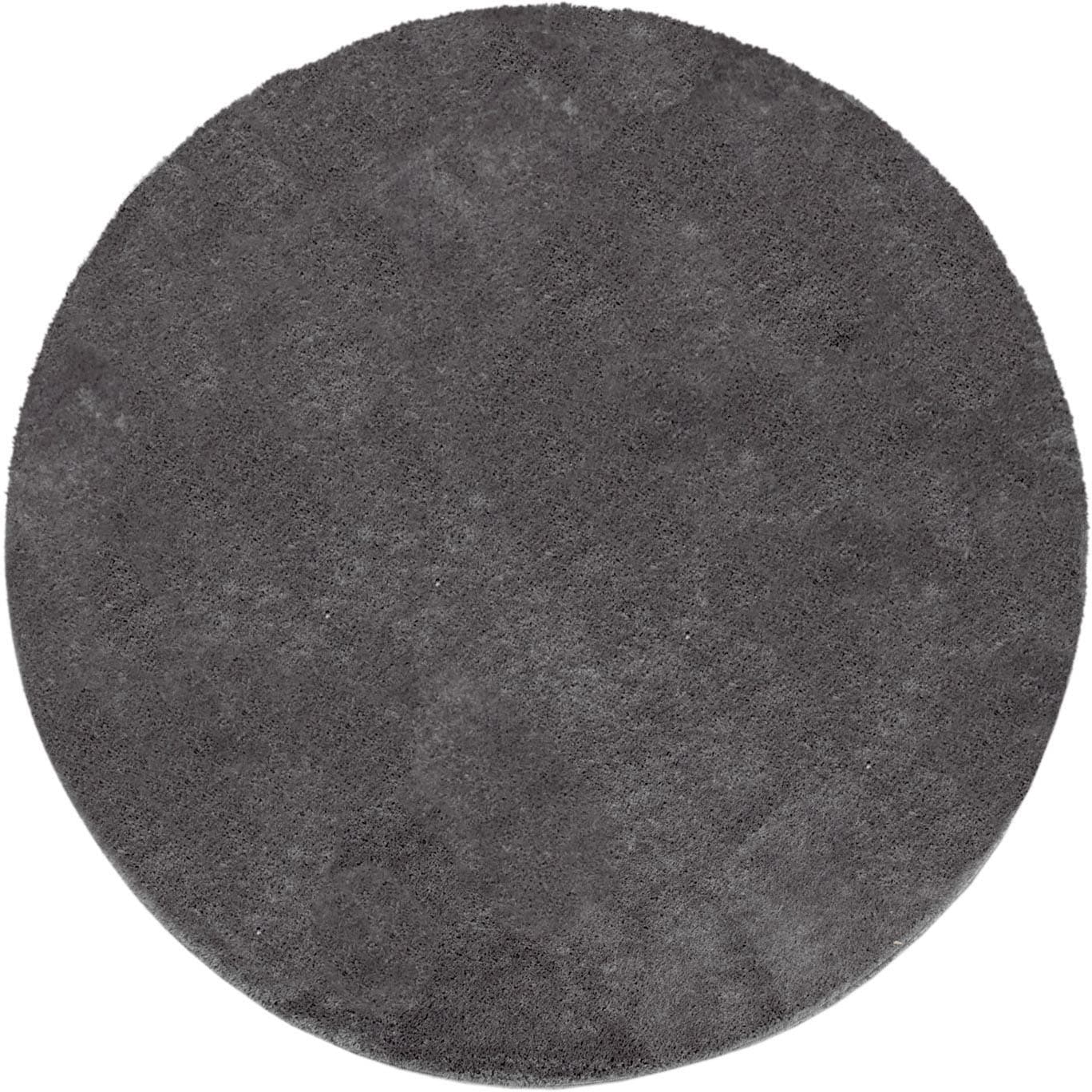 Paco Home Teppich »Cadiz 630« rund 14 mm Höhe Kurzflor, Uni-Farben, besonders weich, waschbar, Wohnzimmer