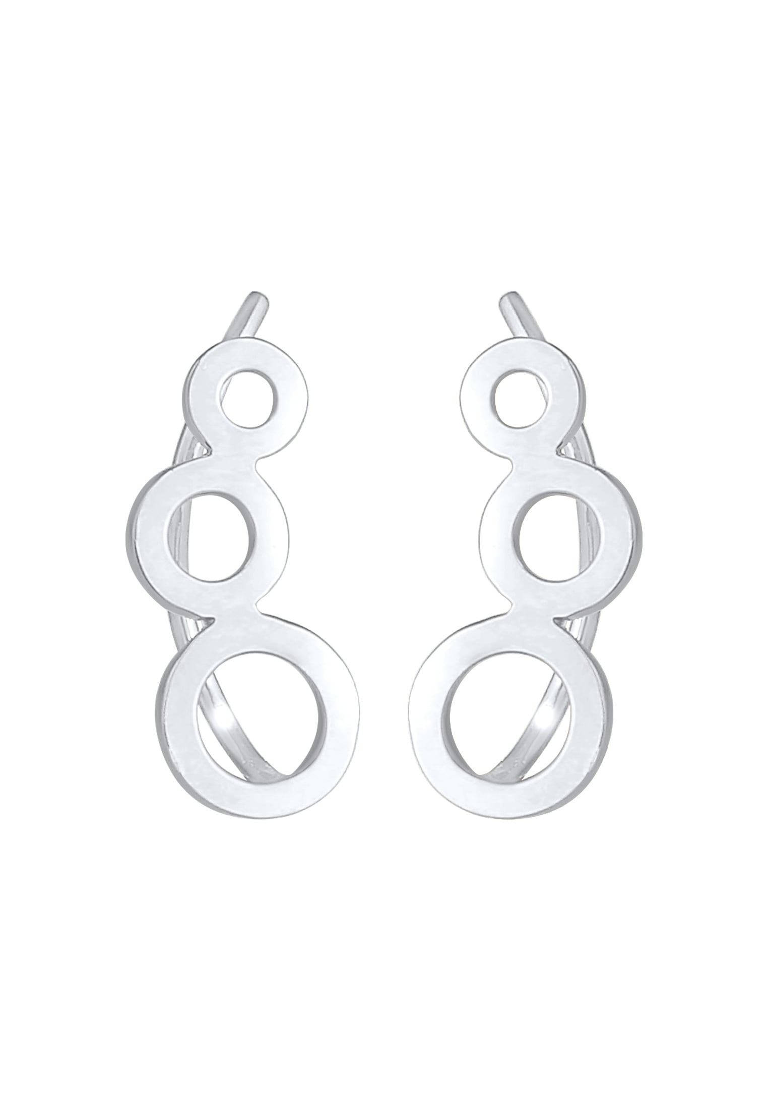 Elli Paar Ohrstecker »Ohrringe Ear Climber Rund Kreis Look 925 Silber«