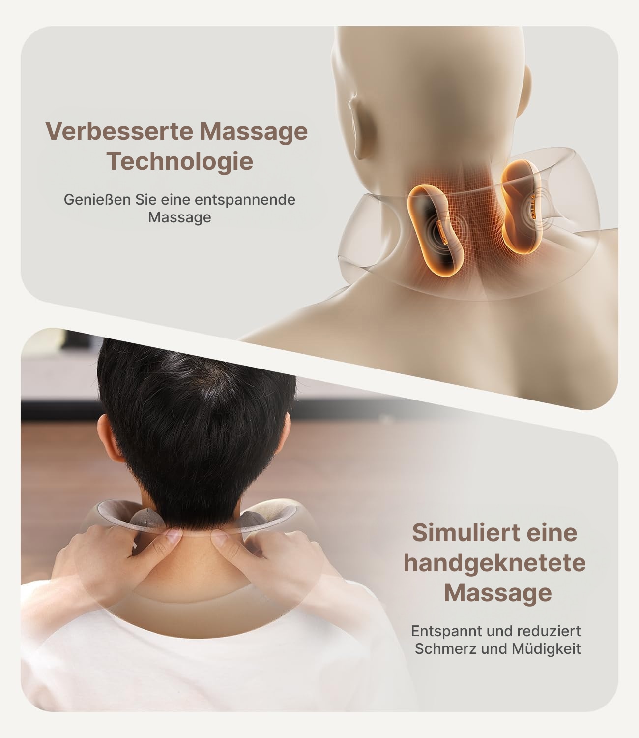 Renpho Massagegerät »R-L001 Nackenmassagegerät« Unterwegs Spannungen abbauen