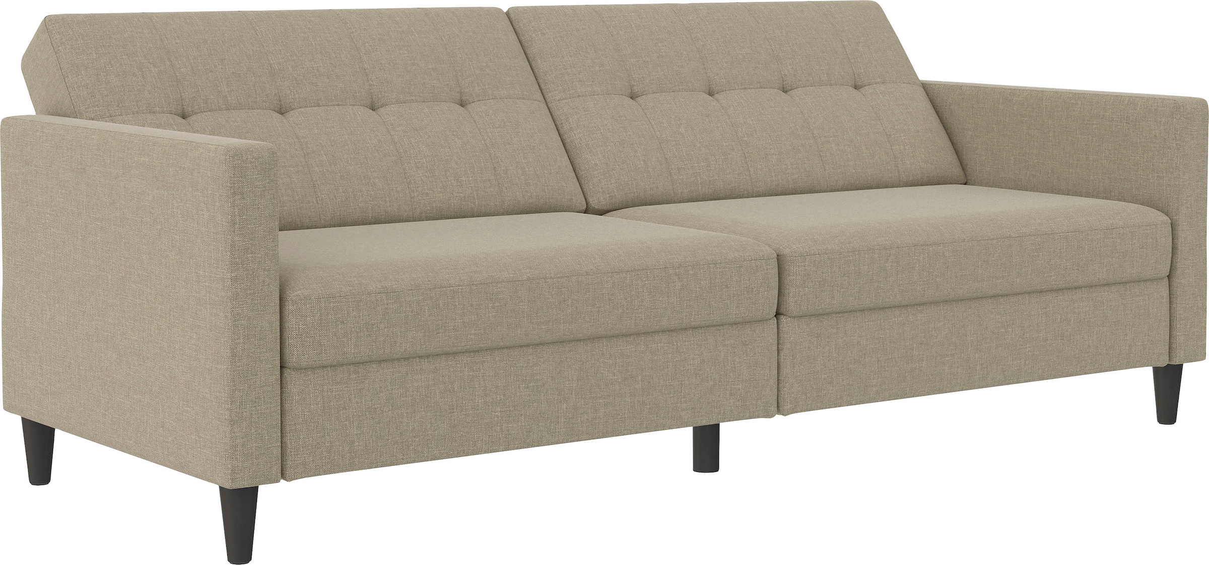 Dorel Home 3-Sitzer »Hartford II«, Bettfunktion, Rückenlehne 2-teilig, 3-fach verstellbar, Sitzhöhe 43 cm