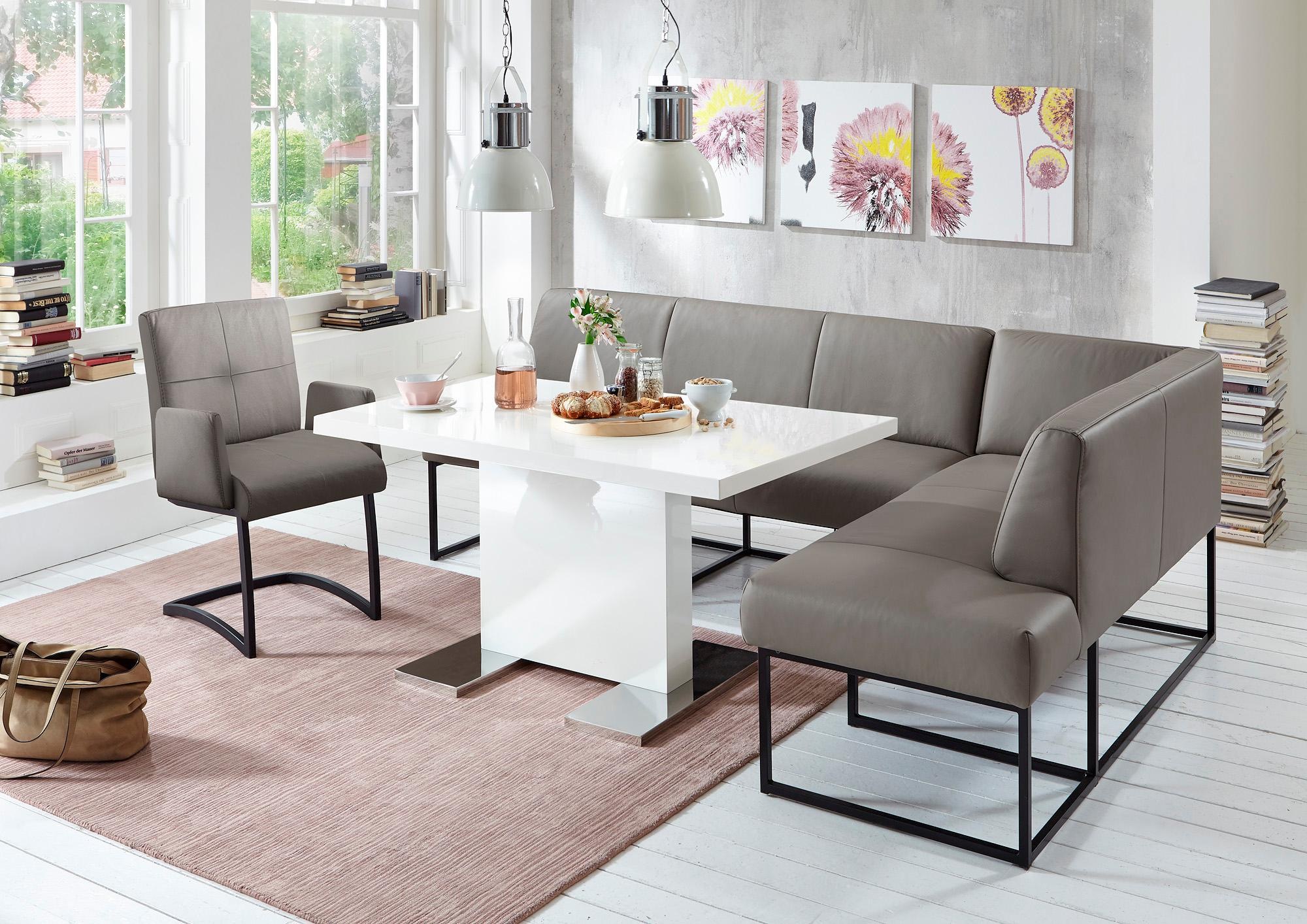 exxpo - sofa fashion Eckbank »Affogato, bequem und elegant, hochwertige Detailverarbeitung«, Frei im Raum stellbar