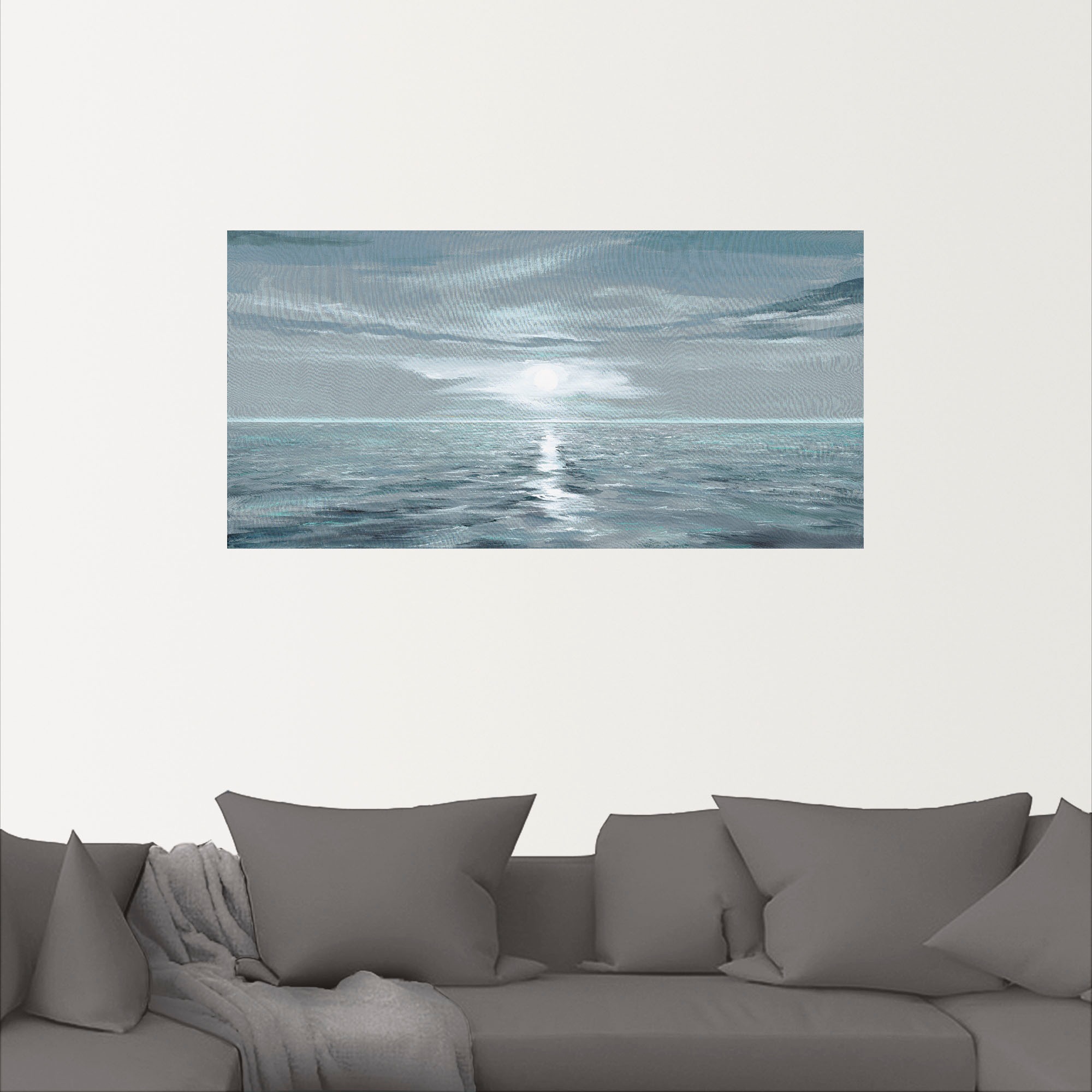 Artland Wandbild »Eisblaues Meer«, Gewässer, (1 St.), als Alubild, Outdoorbild, Leinwandbild, Poster, Wandaufkleber