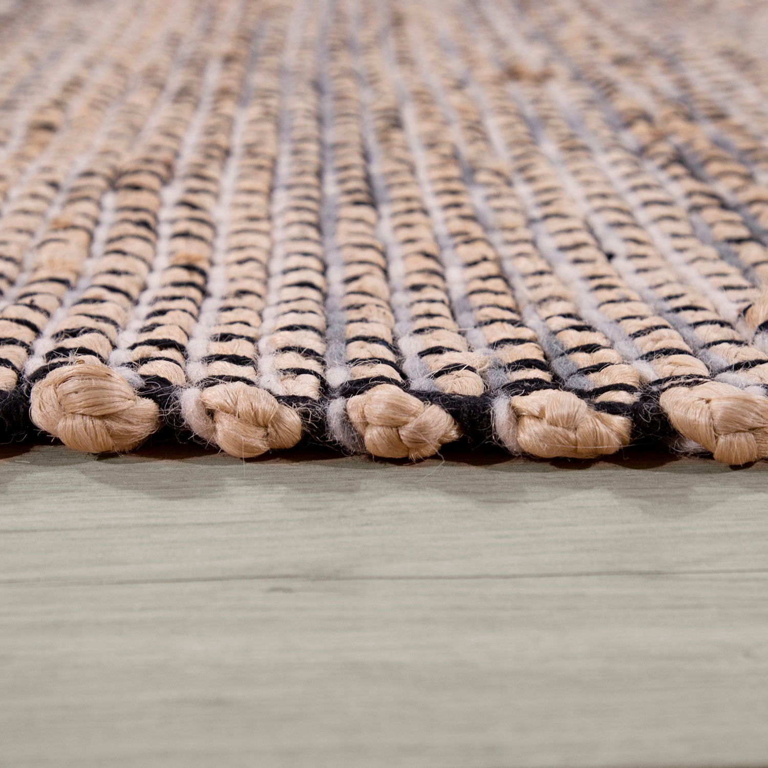 Paco Home Teppich »Odense 684«, rechteckig, 13 mm Höhe, handgewebter Wendeteppich, Jute & Wolle, meliert, Wohnzimmer