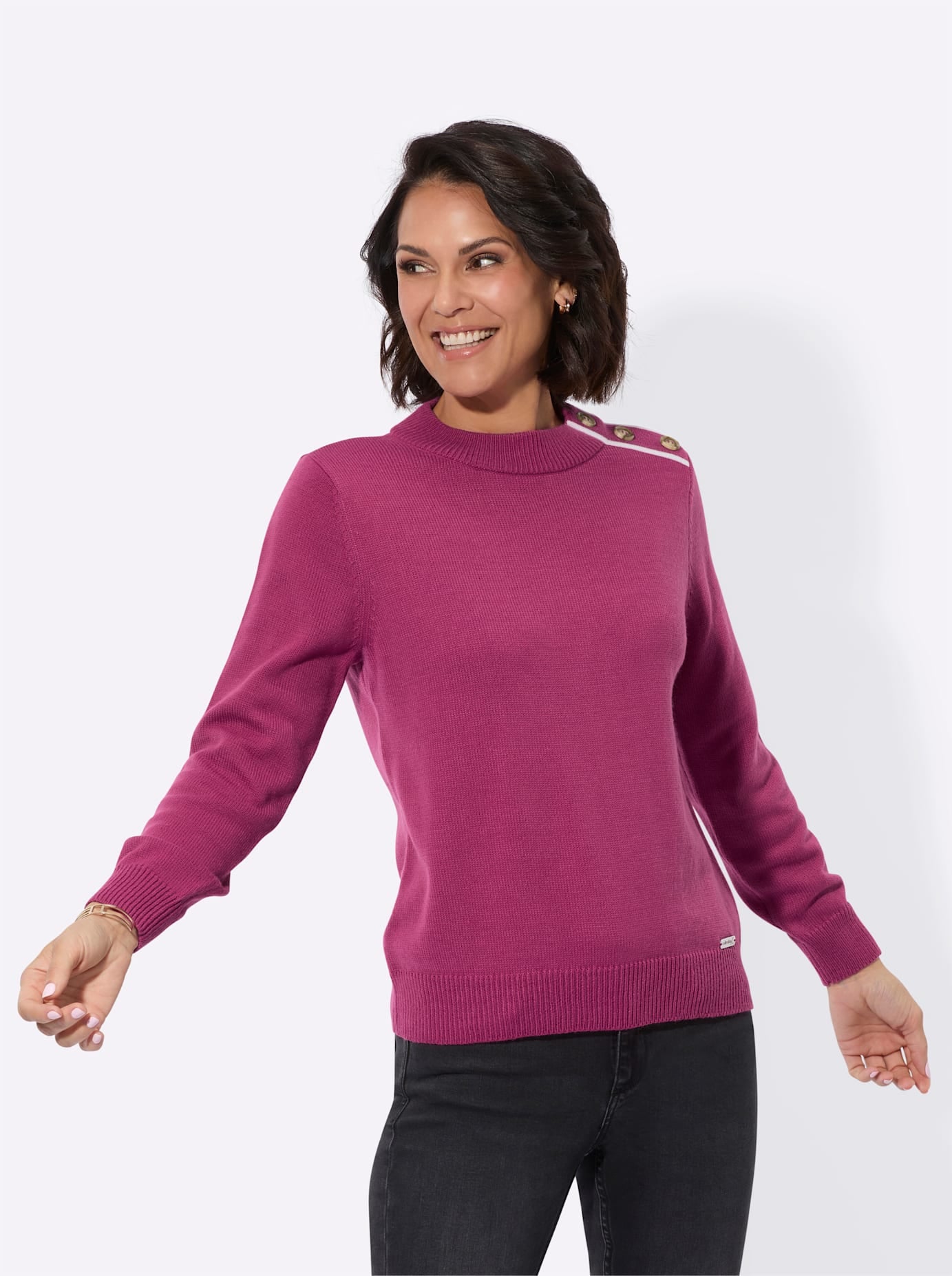 Casual Looks Rundhalspullover »Pullover«