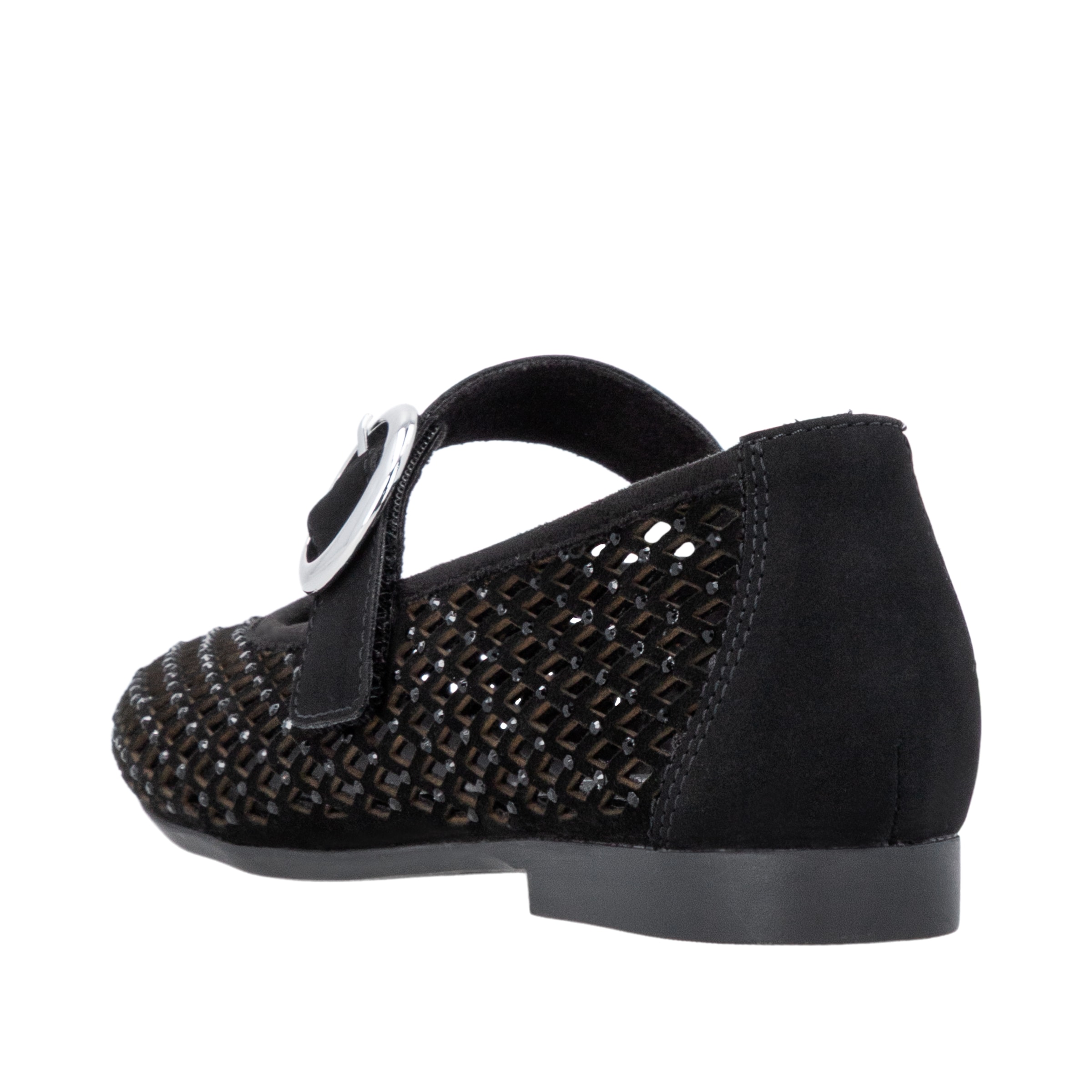 Remonte Riemchenballerina  Loafer, Sommerschuh mit Glitzersteine und Klettverschluss