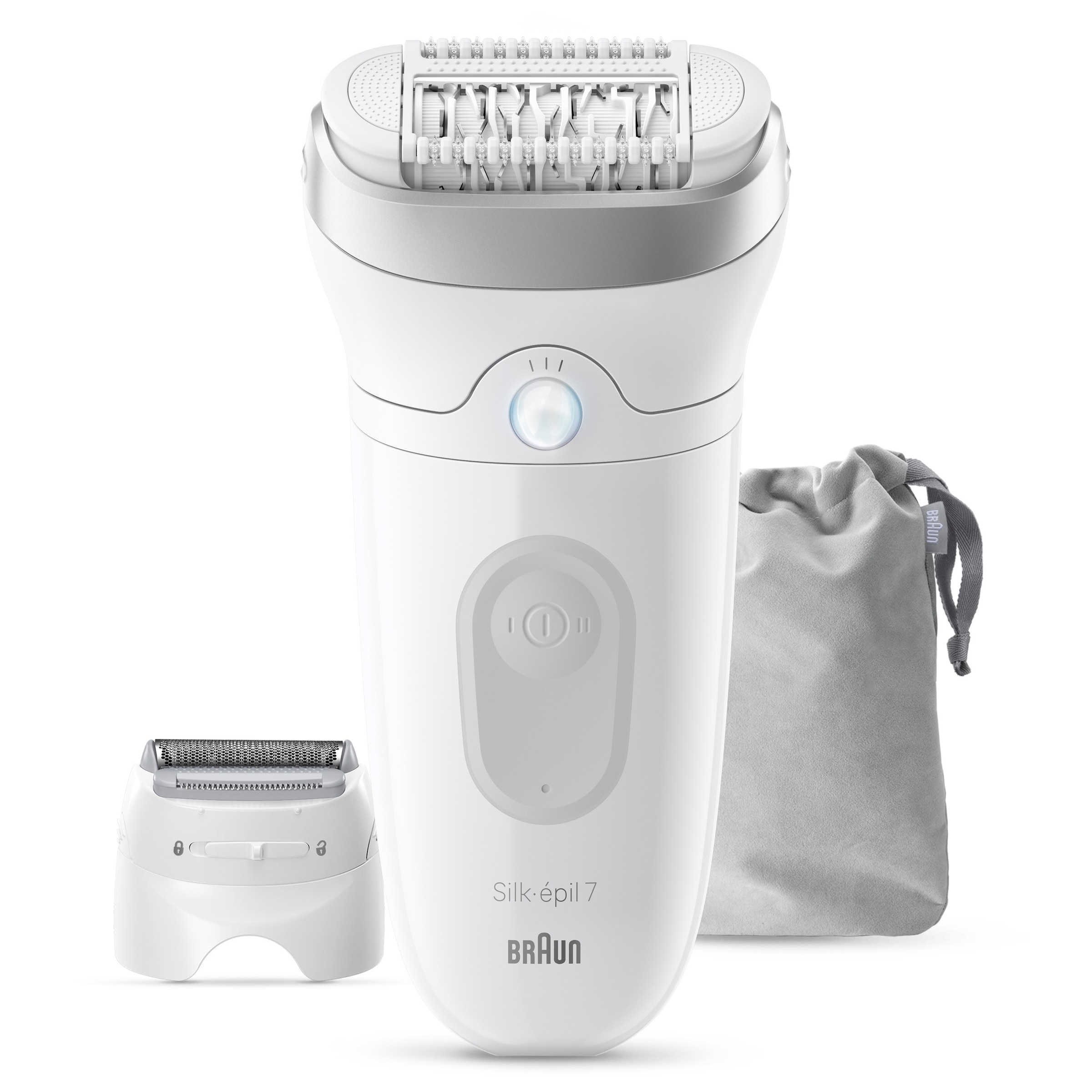 Braun Epilierer »Silk-épil 7 SE7-041« Wet & Dry, breiter Kopf, inklusive Rasieraufsatz und Trimmeraufsatz