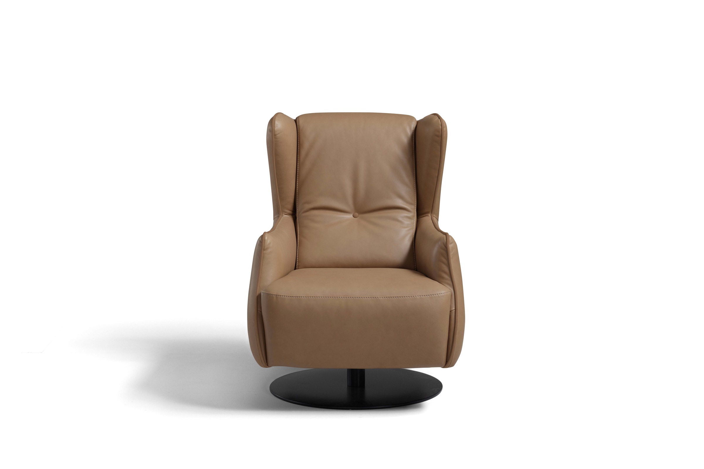 Egoitaliano Sessel »Randy Hochlehnsessel, Designsessel, Clubsessel, Ohrensessel«, Drehsessel, Relaxsessel, kompakte Stellmaße, bequem