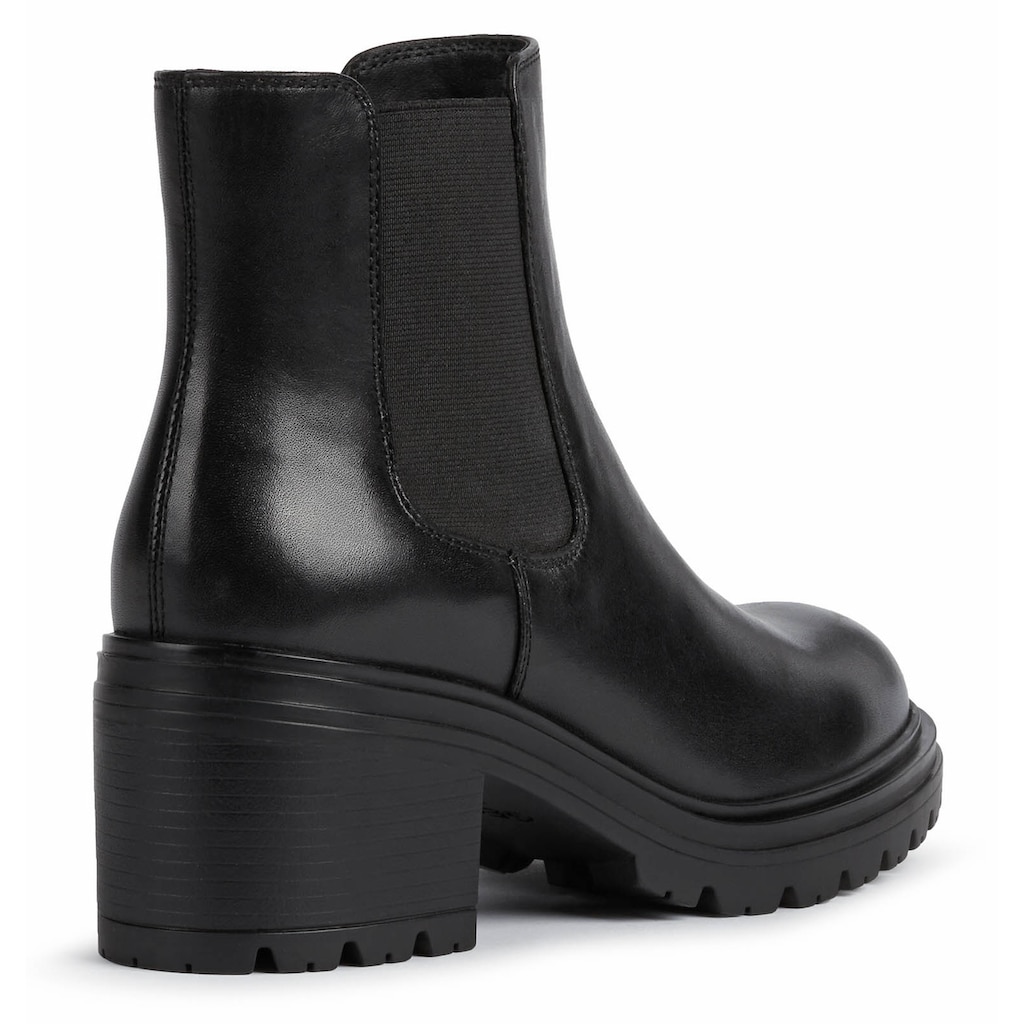 Geox Chelseaboots »D DAMIANA«, Blockabsatz, Stiefelette, zum Schlupfen