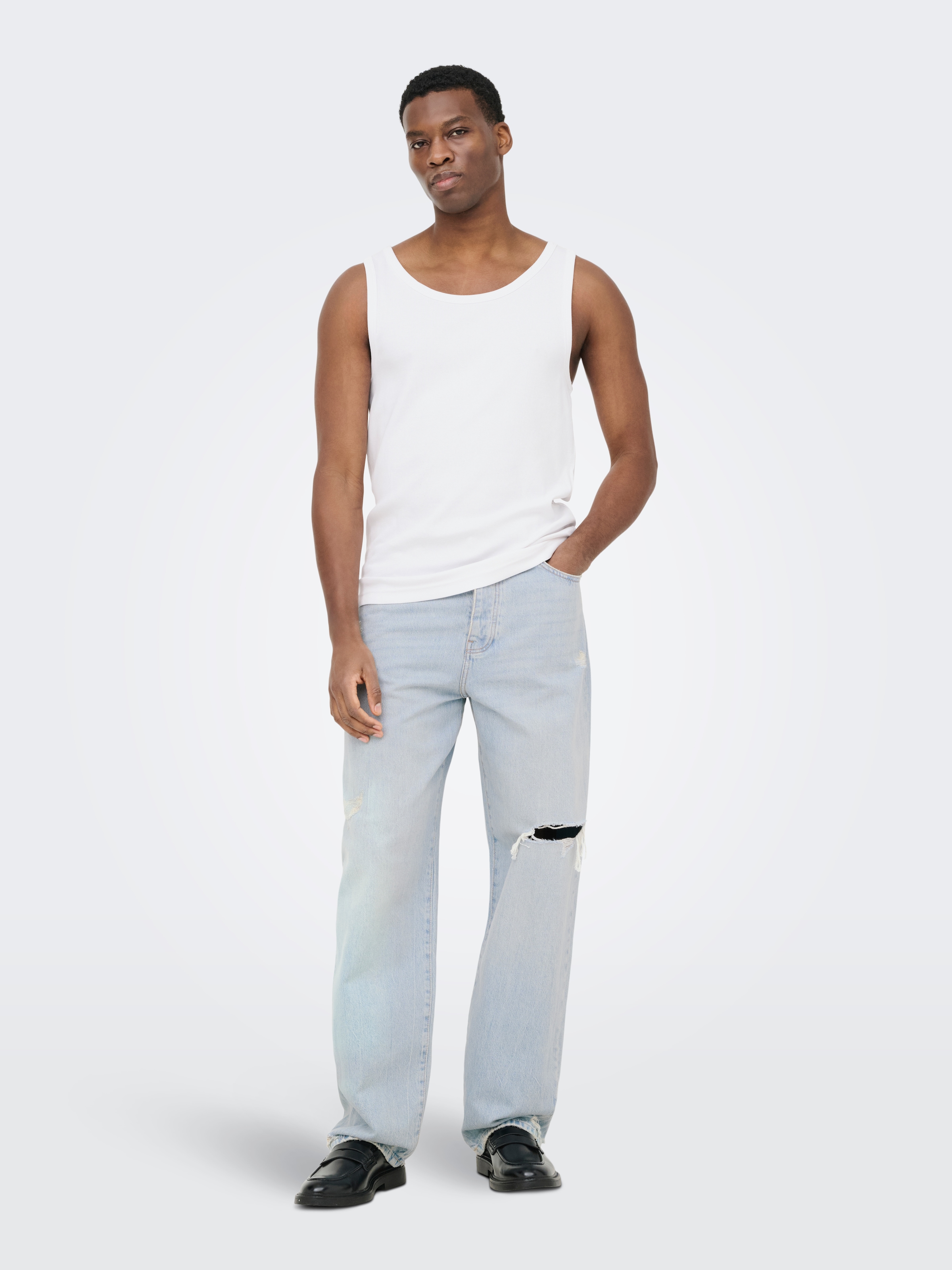 ONLY & SONS Rundhalsshirt »ONSTANNER REG SL TANK TOP NOOS«