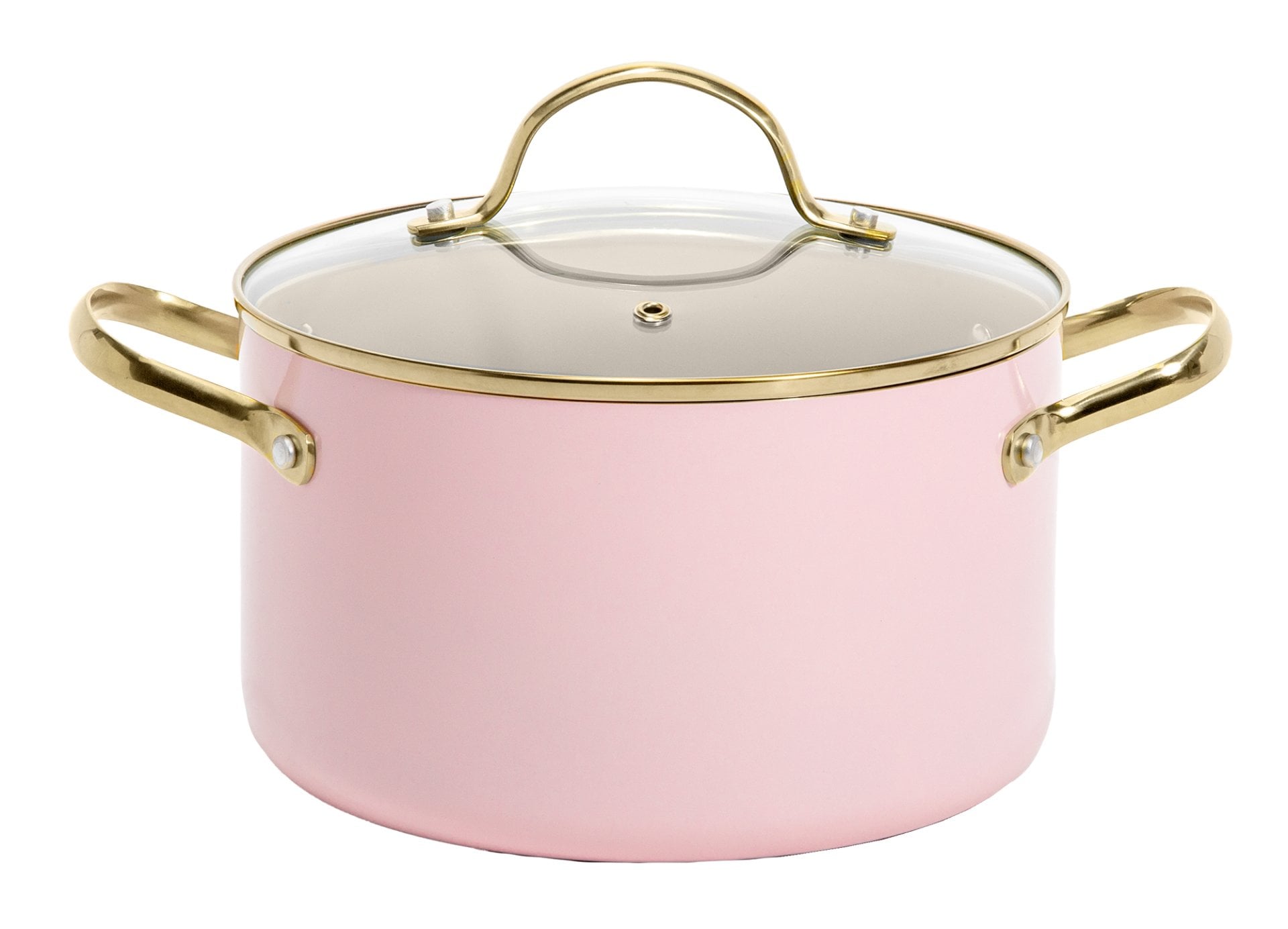 Paris Hilton Topf-Set »Paris Hilton, Kochgeschirr-Set« Set, Bratpfanne Ø 20/25 cm, Kochtopf 4l , Kasserolle 1,9l, 4 Pfannenschoner, 10 Stk. tlg. Aluminium