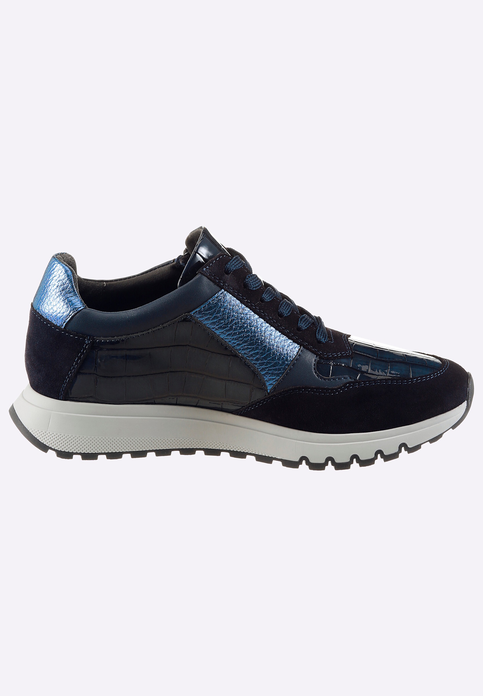 airsoft modern+ Schnürschuh »Sneaker Sneaker mit Metallic-Akzenten«