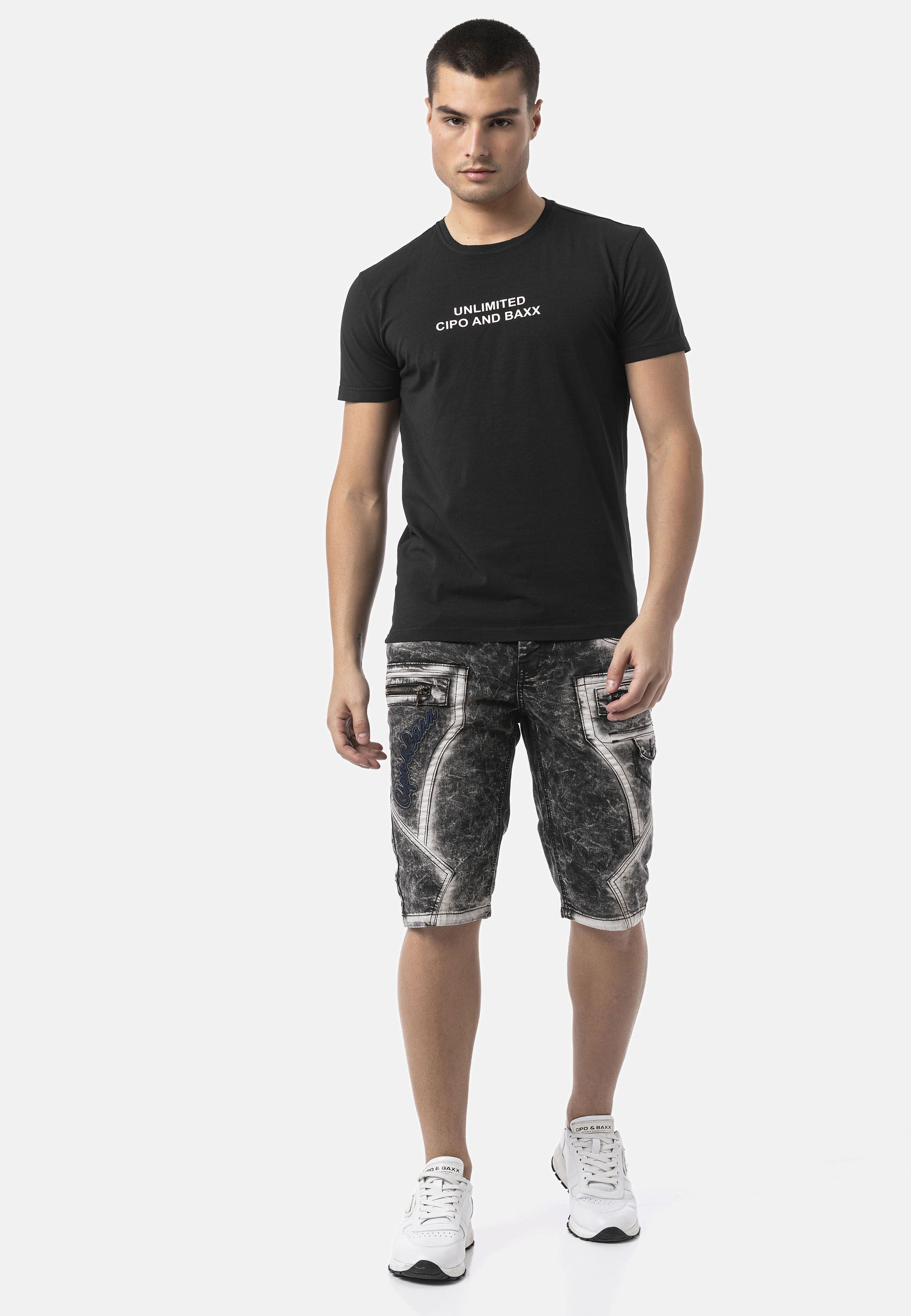 Cipo & Baxx T-Shirt »CT827« in Regular Fit