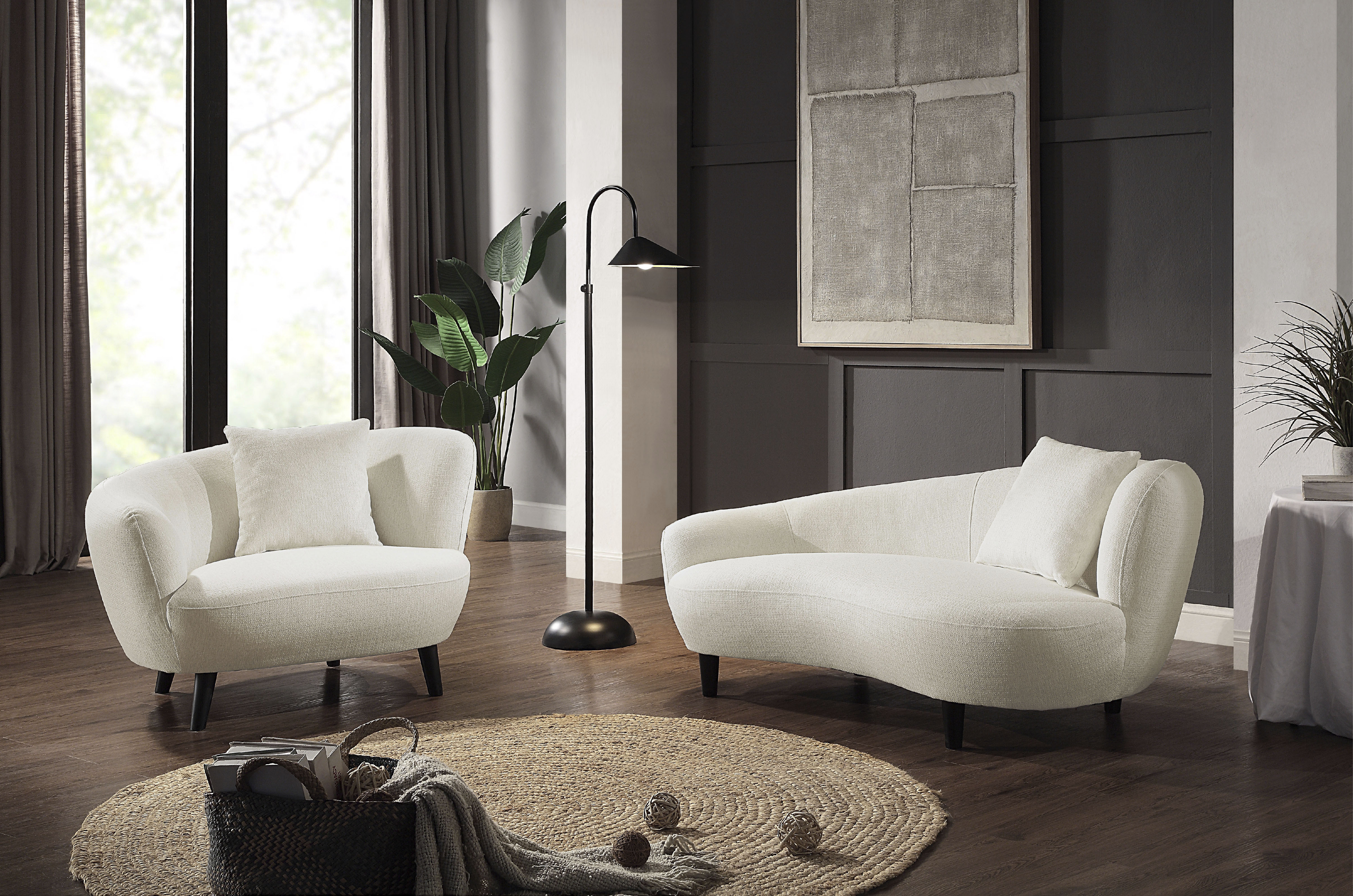 Loungesessel »Olivia«, XXL-Sessel, Nierenform-Sessel mit Zierkissen im Originalbezug