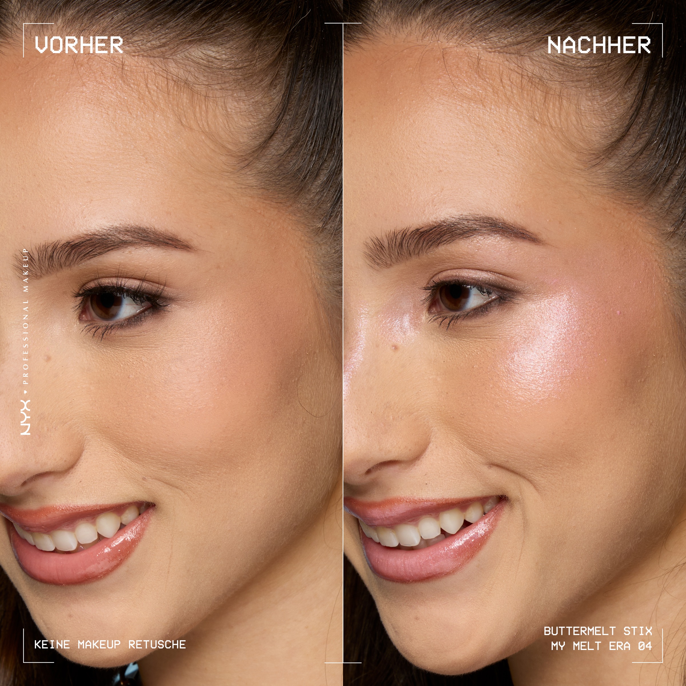 NYX PROFESSIONAL MAKEUP Highlighter »BUTTERMELT STIX GLOW BOOSTING HIGHLIGHTER STICK« mit Cupuaçu- und Kokosnussbutter, für einen ultimativen Glow
