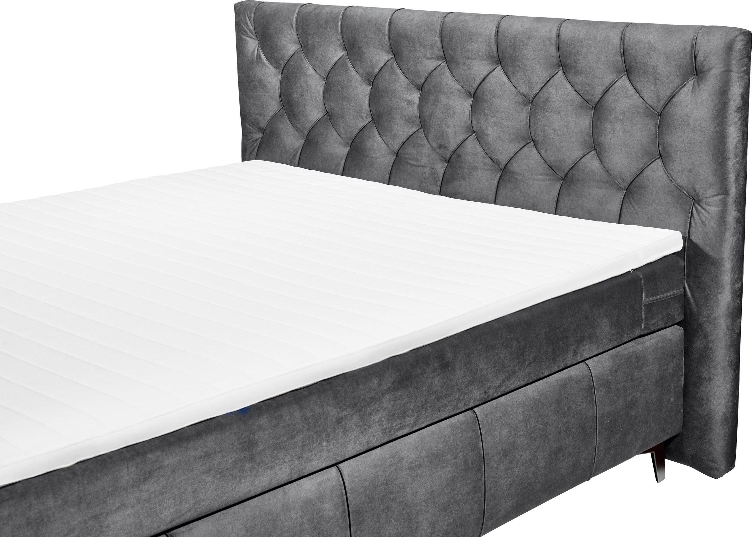 ED EXCITING DESIGN Boxspringbett »Pembroke«, inkl. Topper