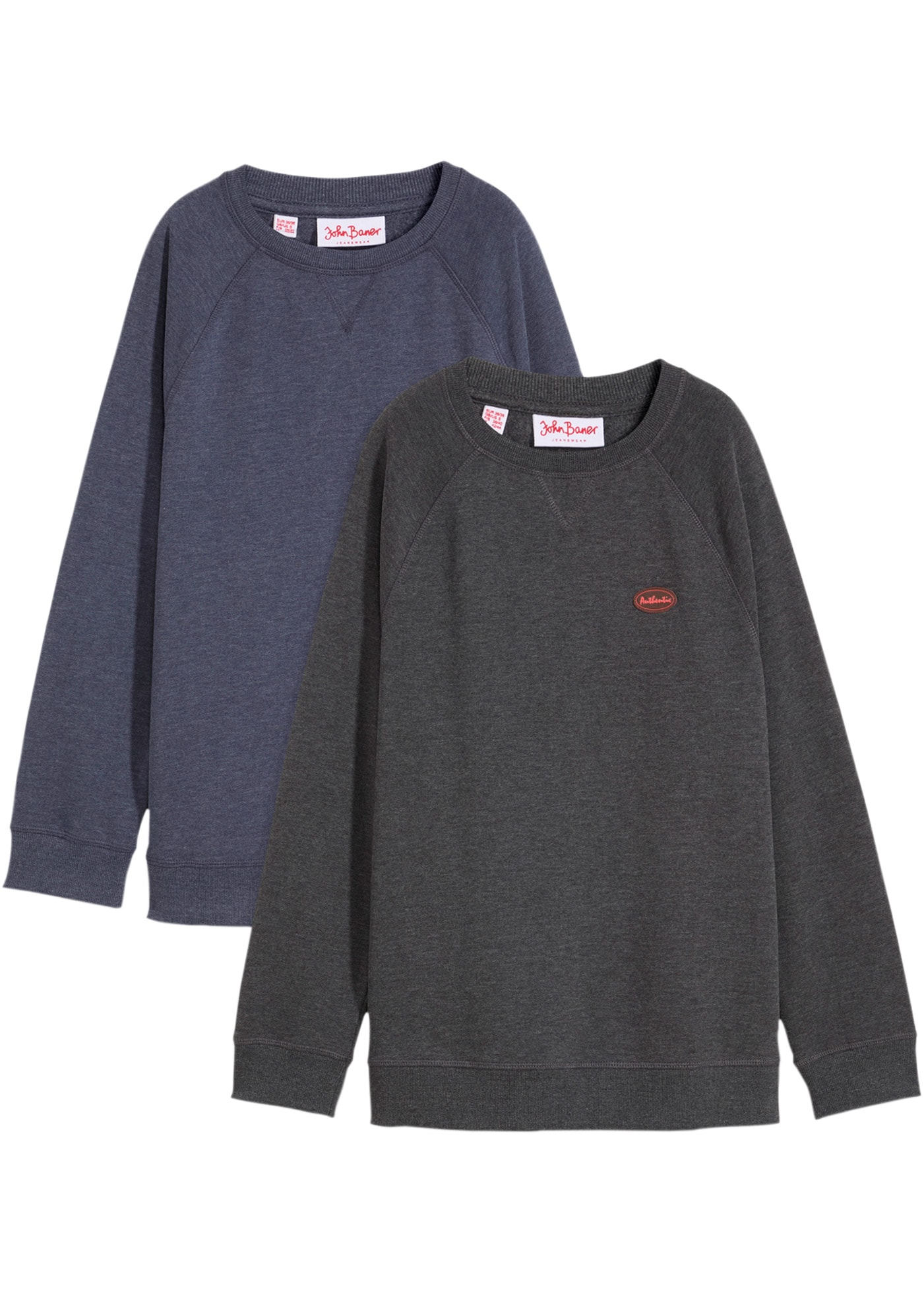 bonprix Sweatshirt, 2 Stk. Sweatshirt (2er Pack)
