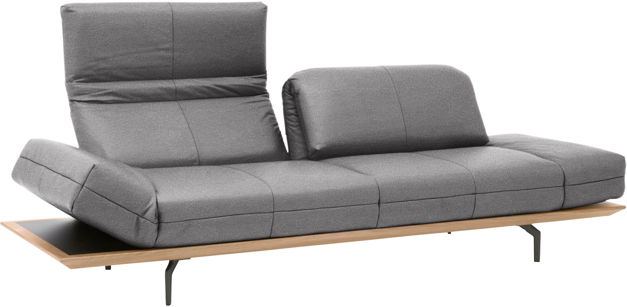 Creation BY ROLF BENZ 3-Sitzer »CR.420, Designsofa, Loungesofa«, in 2 Qualitäten, Holzrahmen in Eiche Natur oder Nußbaum, Breite 232 cm