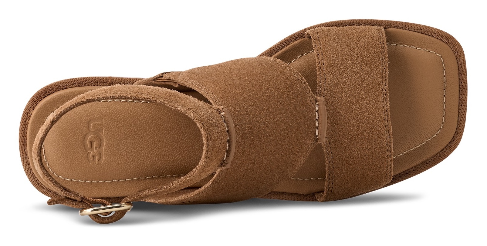 UGG Sandale »DELRAY«, Flats, Riemchensandale mit Fußbett Memory-Schaum