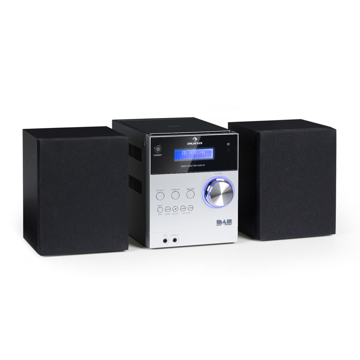 DAB Micro-Stereoanlage DAB+ Bluetooth Fernbedienung UKW MP3 CD »MC-20«