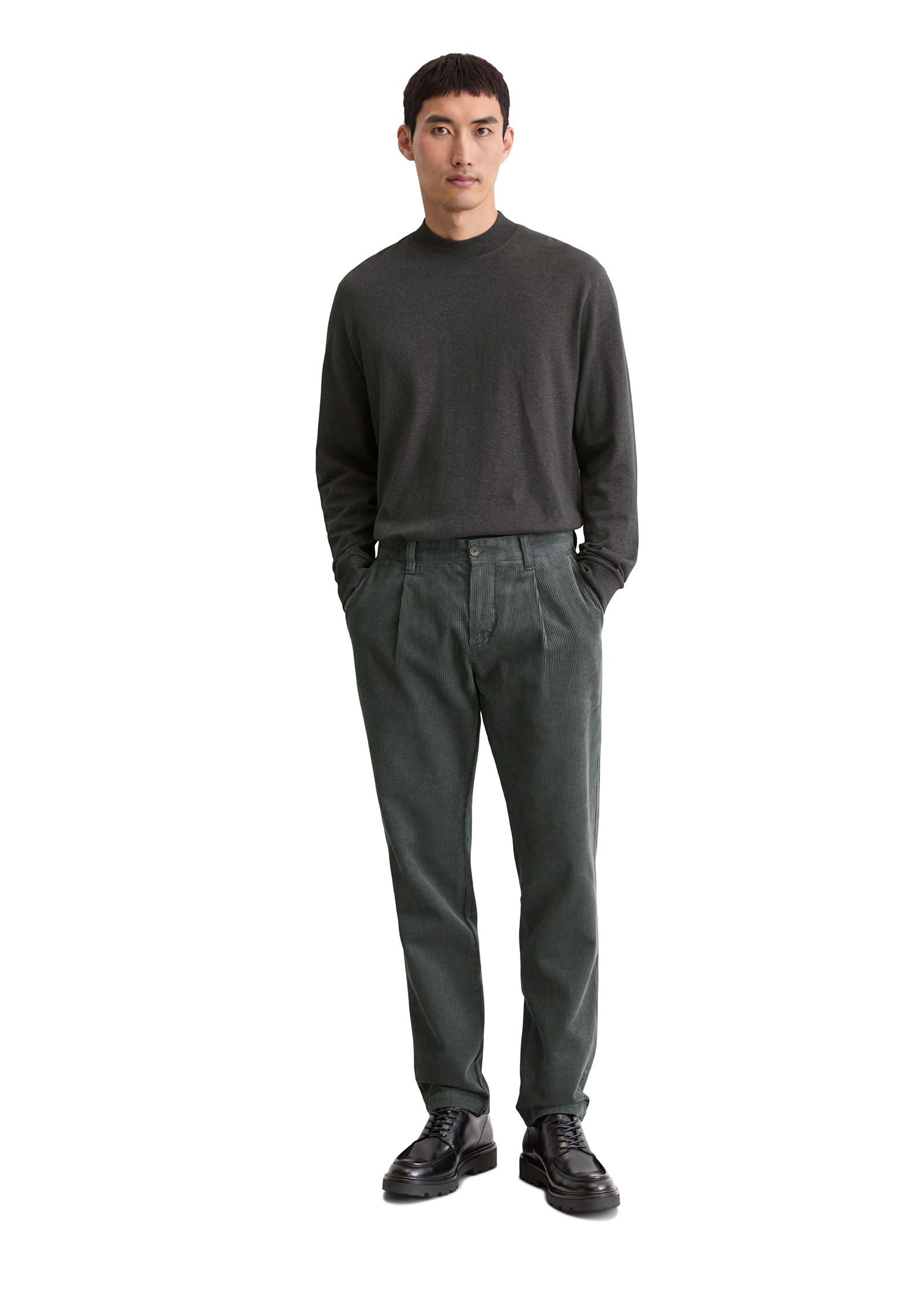 Marc O'Polo Cordhose »Osby Pleats«, tapered fit, aus reiner Bio-Baumwolle