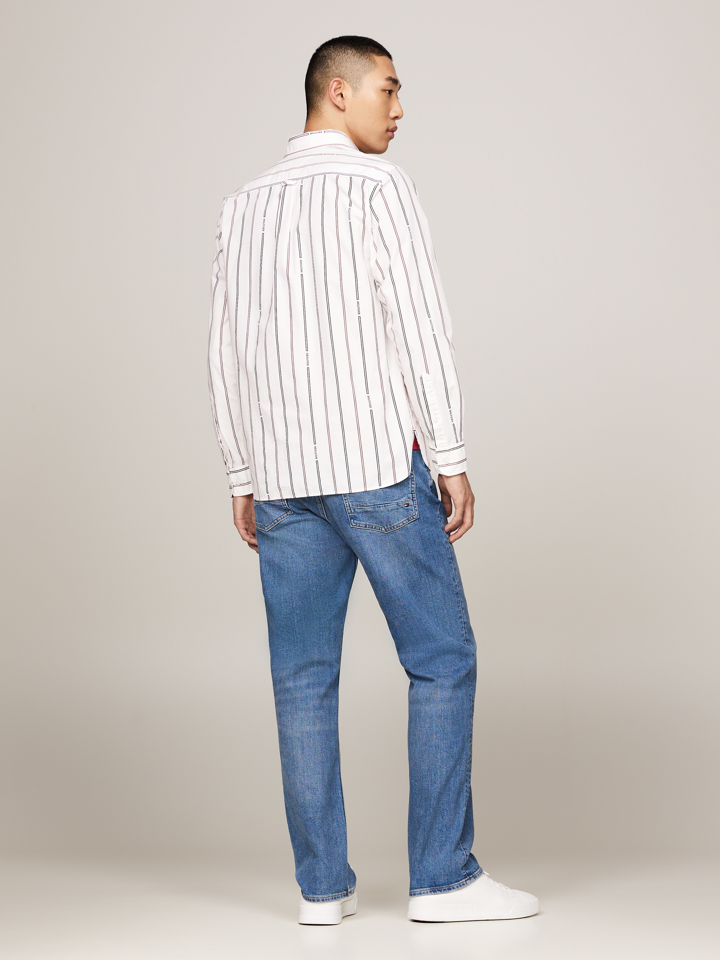 Tommy Hilfiger Langarmhemd »HILFIGER DOUBLE STP RF SHIRT«