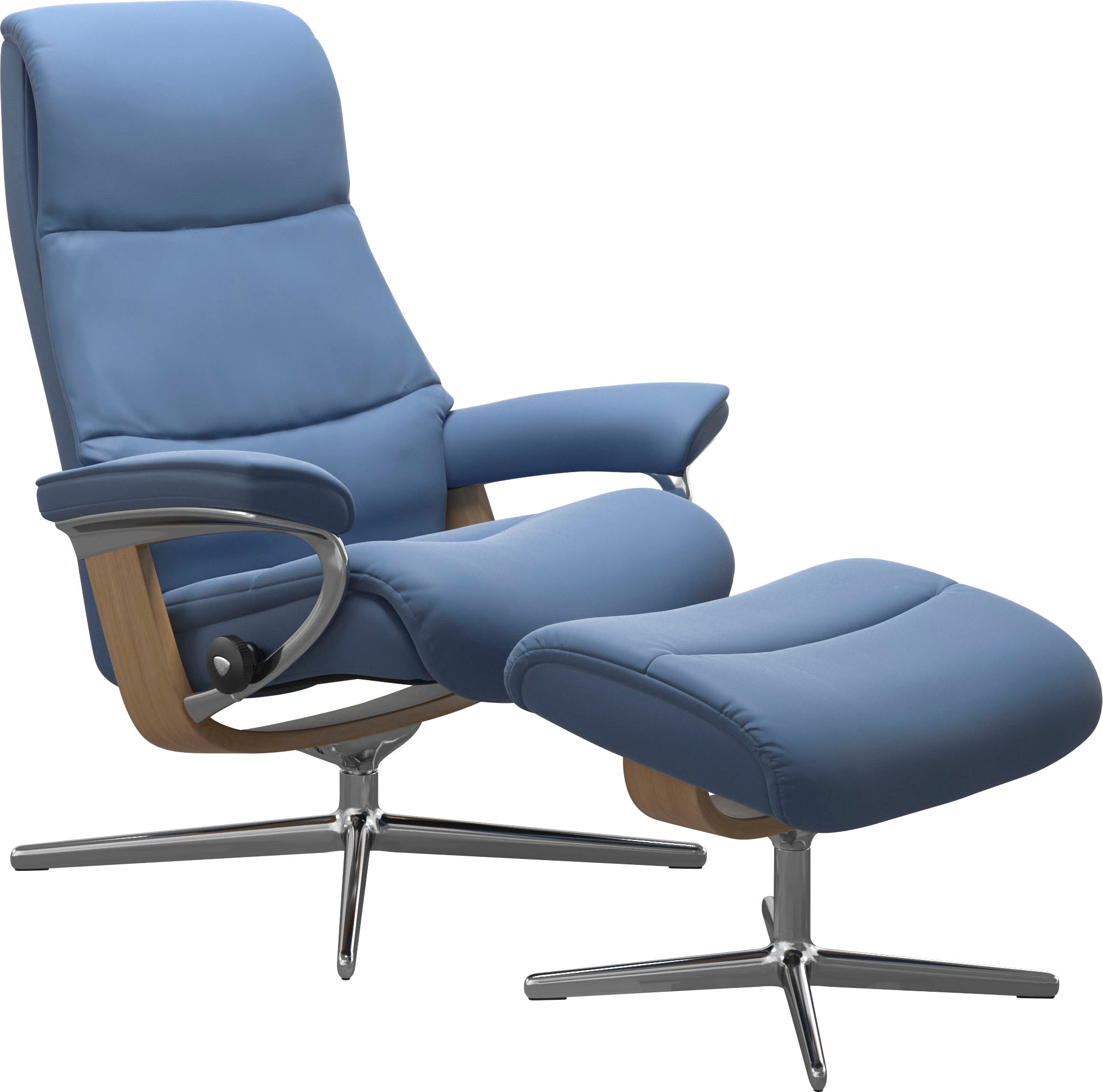 Stressless® Relaxsessel »View« mit Cross Base, Größe S, M & L, Holzakzent Eiche
