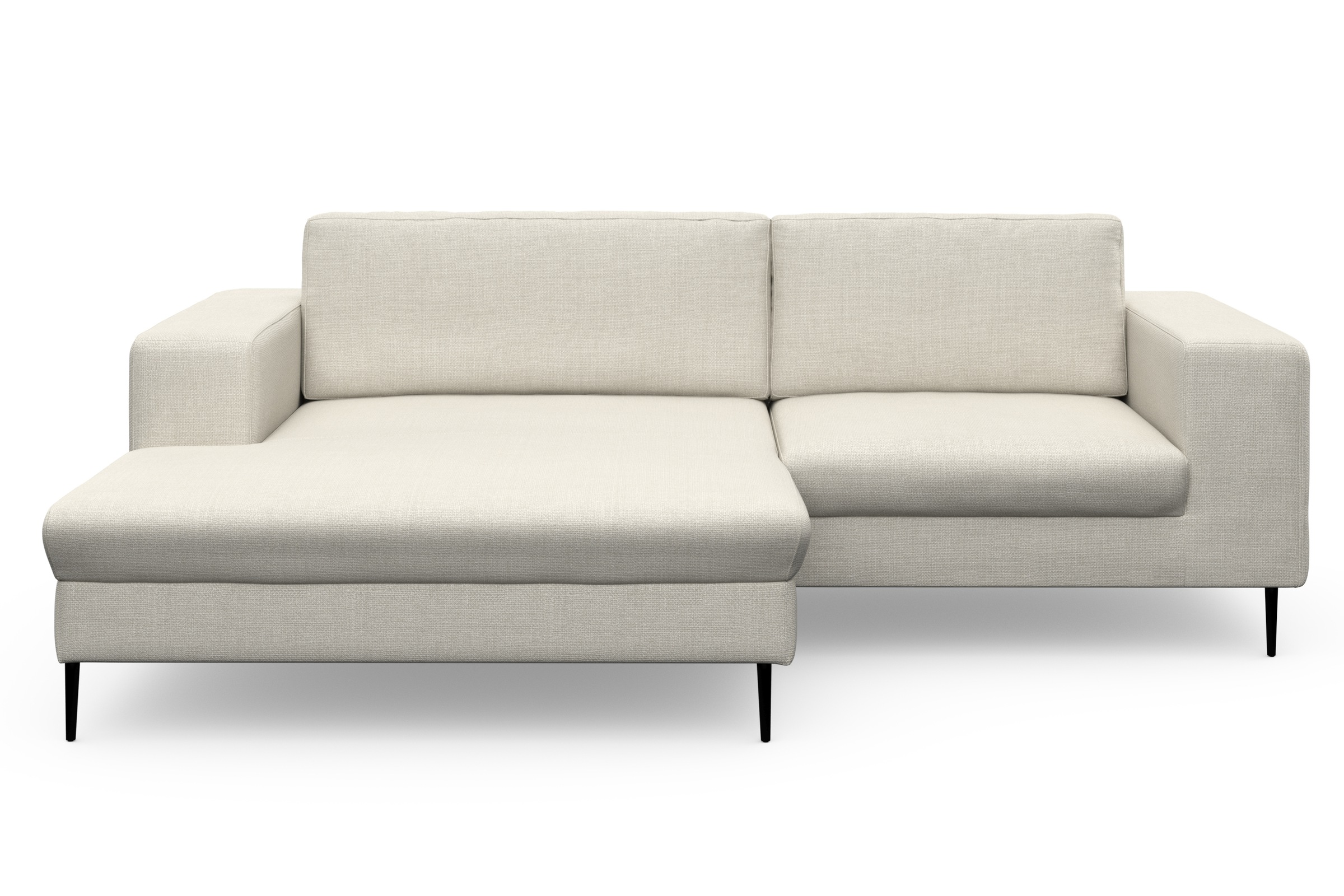 DOMO collection Ecksofa »Modica kompakt und elegant, Breite 244, L-Form«, moderne Optik mit extrabreiter Recamiere, auch in Cord