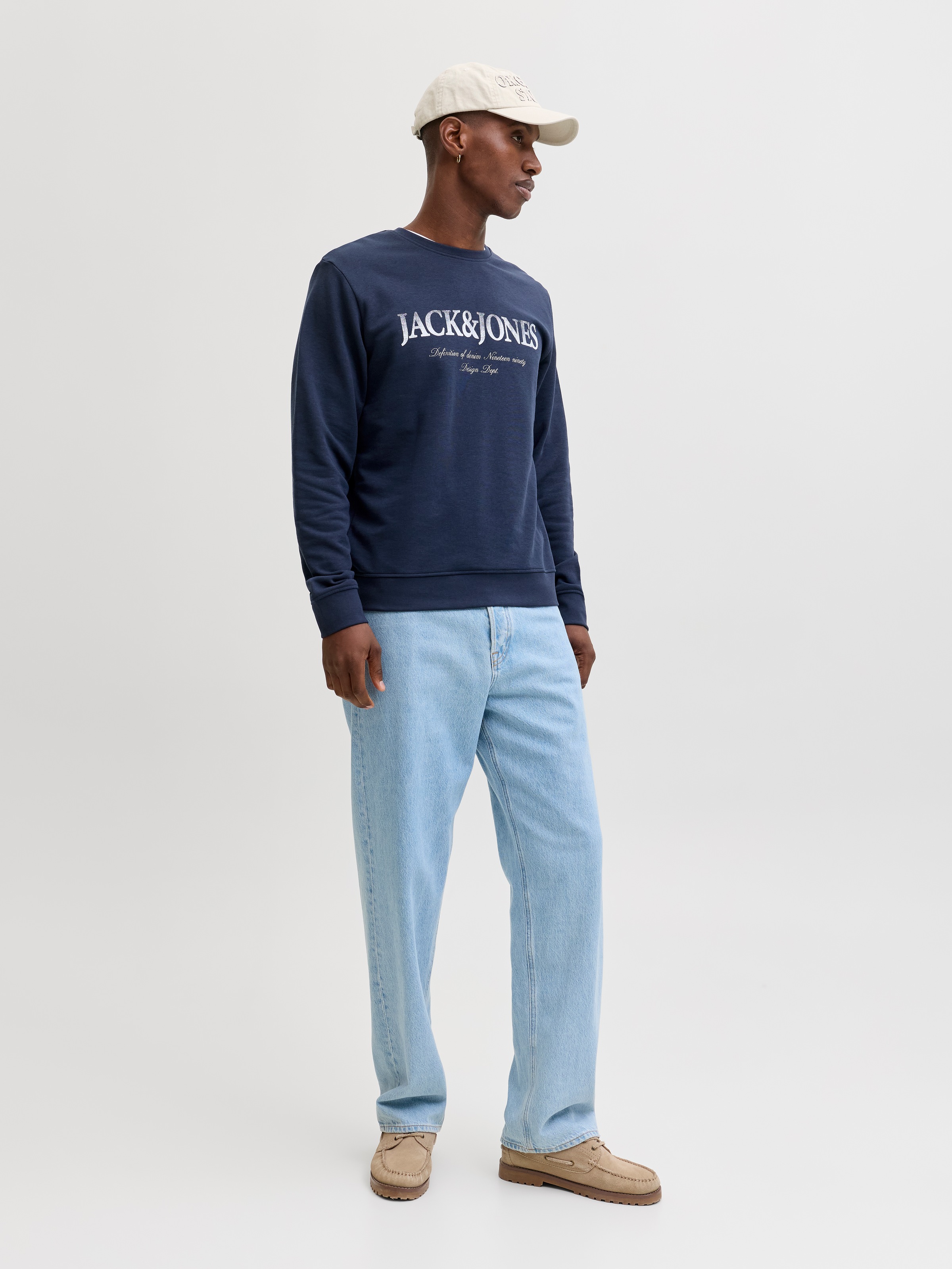 Jack & Jones Sweatshirt »JJDEVIN DAYTONA PRINT SWEAT CREW NECK«
