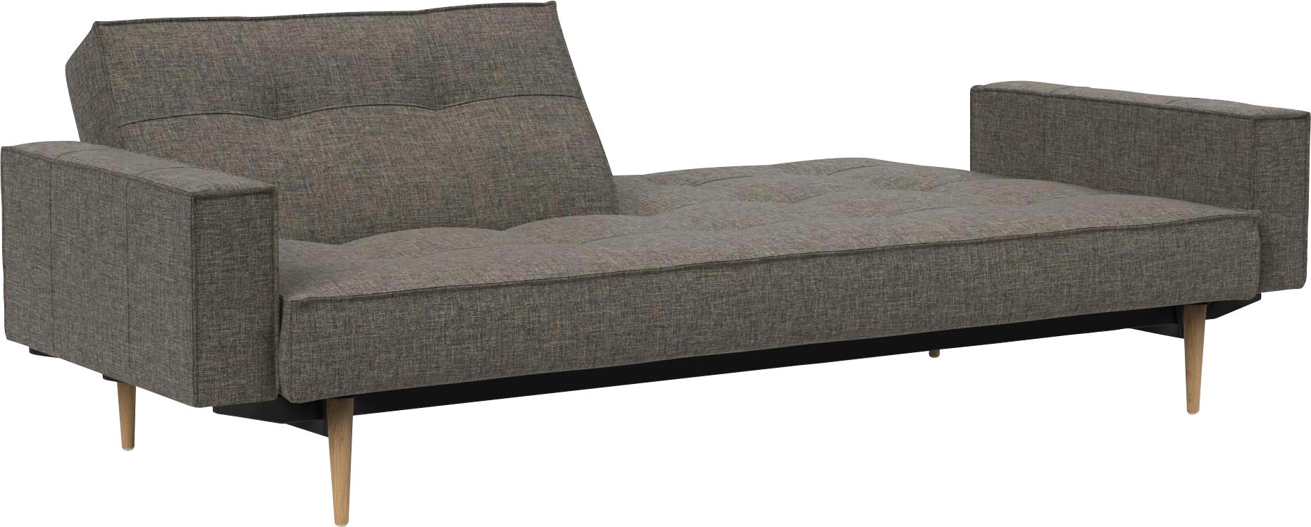 INNOVATION LIVING ™ Sofa »Splitback«, mit Armlehne und hellen Styletto Beinen, in skandinavischen Design