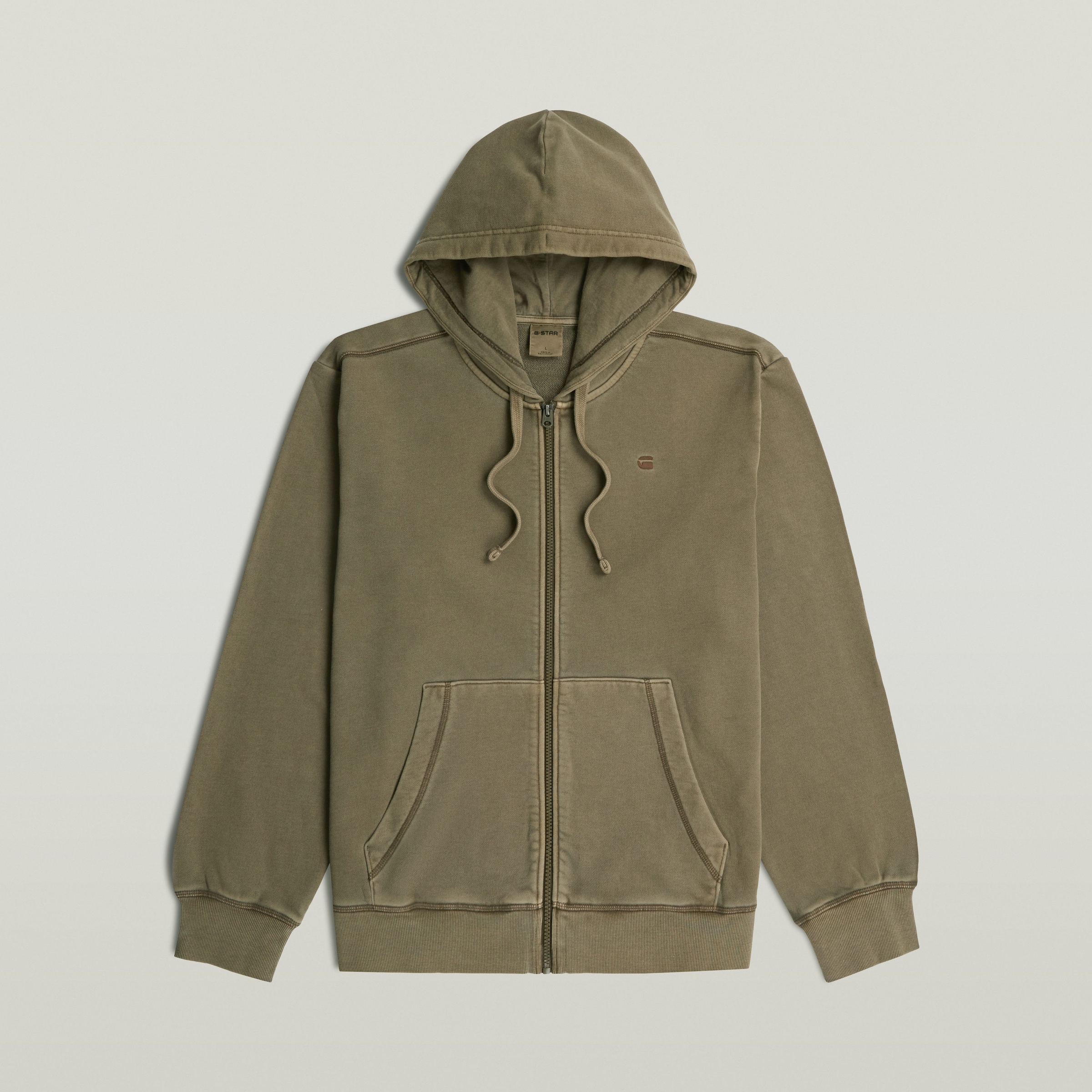 G-STAR Kapuzensweatjacke »Modern washed full zip hdd sw ls« in Baumwollqualität, Regular Fit