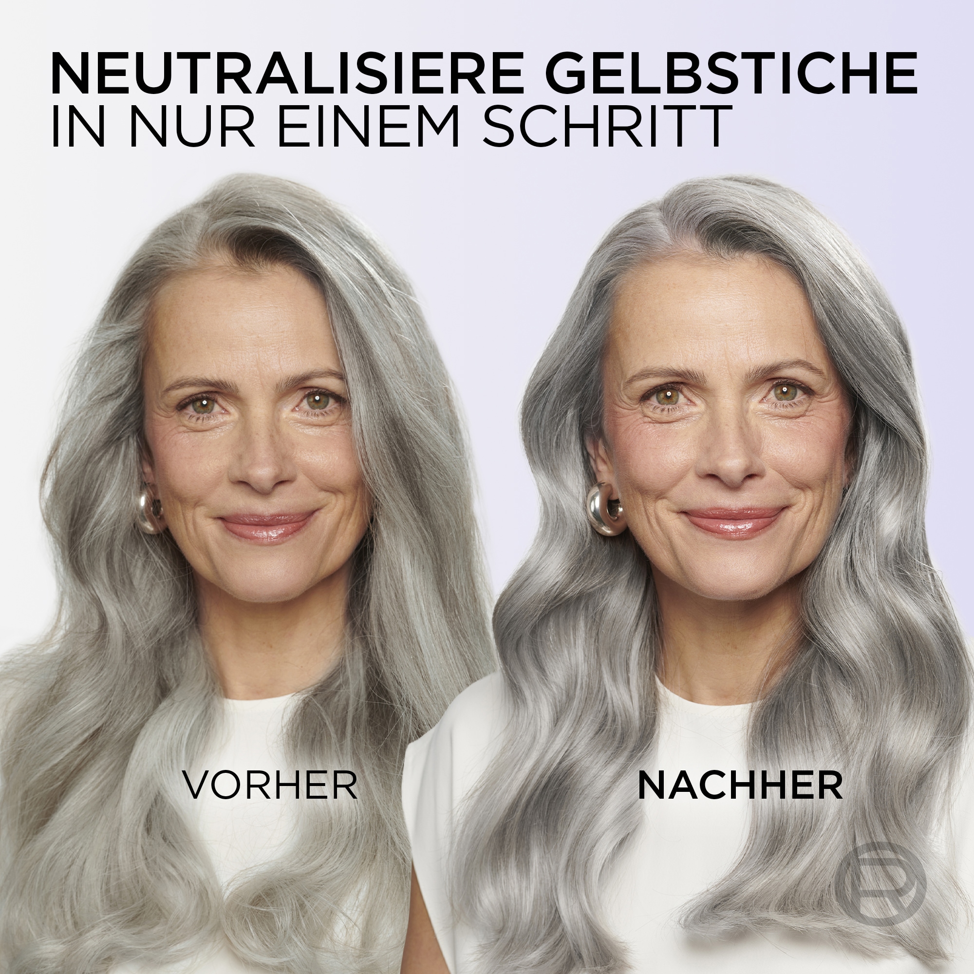 L'ORÉAL PARIS Coloration »L'Oréal Paris Cool Silver Pflegetönung«, Natürlich wirkender Silberglanz für graues Haar, mit Anti-Gelbstich.