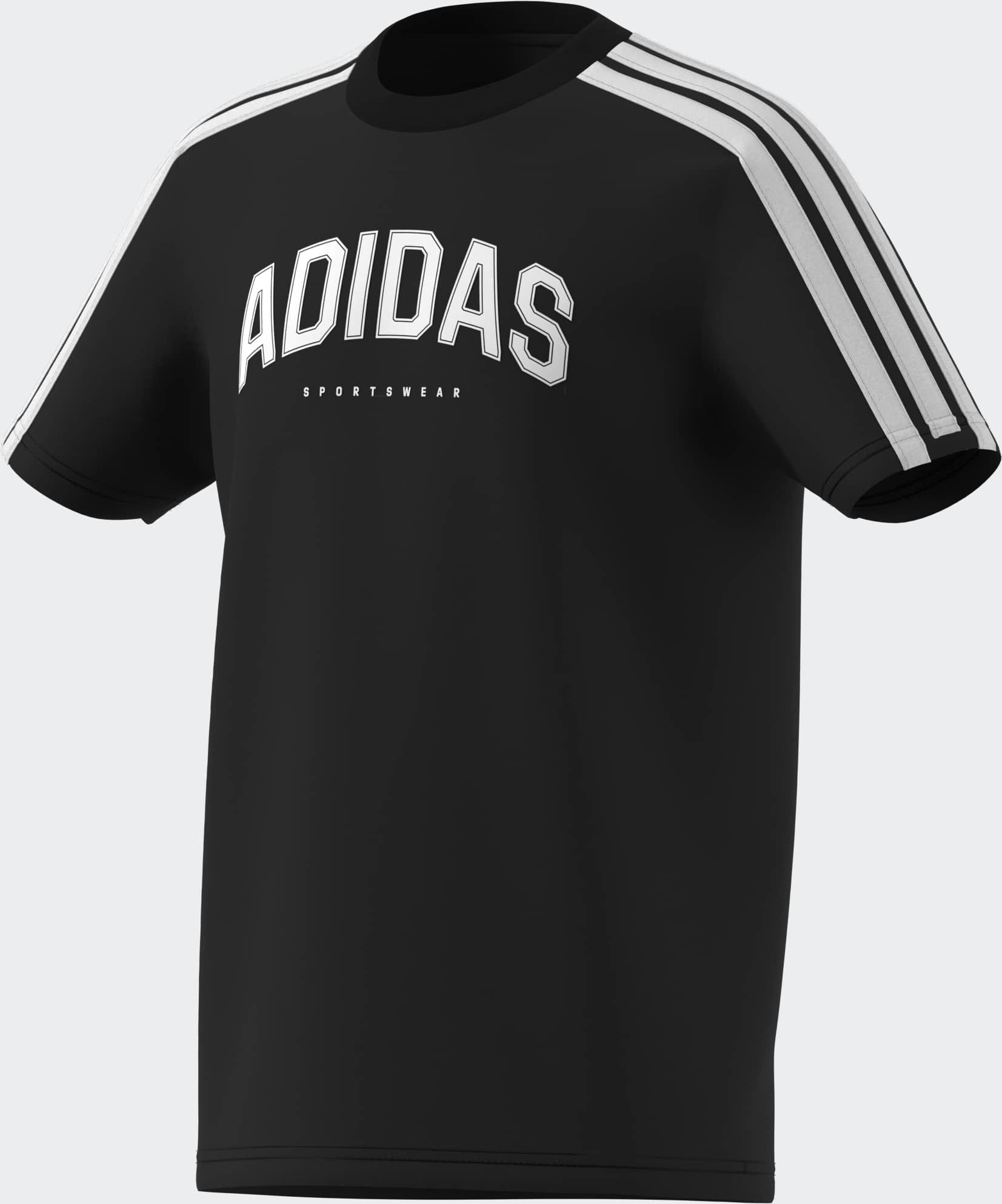 adidas Sportswear T-Shirt »CODES COLLEGIATE GRAPHIC KIDS« mit auffälliger Grafik, bequeme Passform, aus Baumwolle