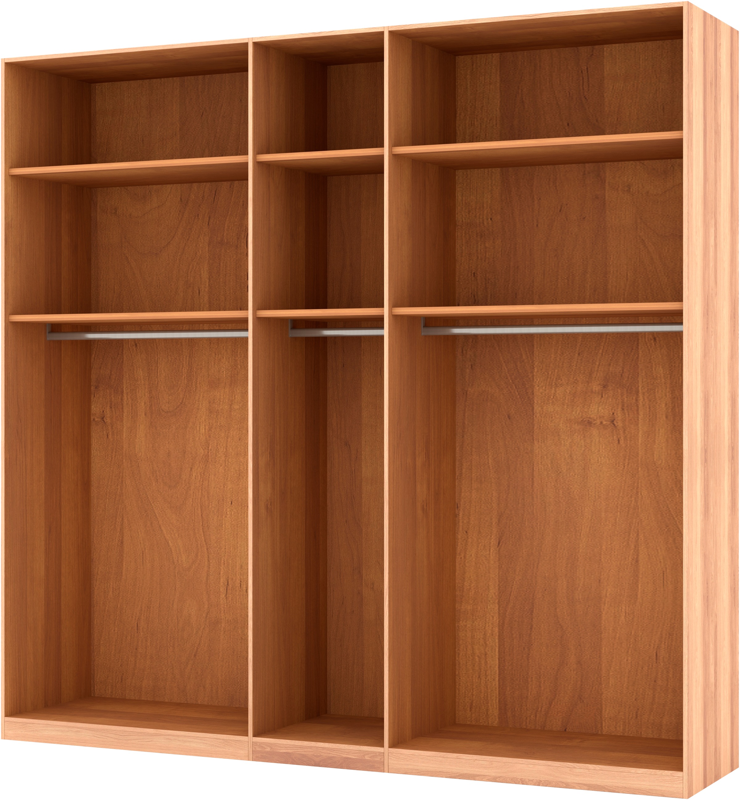 Musterring Drehtürenschrank »Sorrent, Kleiderschrank, Schrank, teilmassiv Eiche«, (mit Türdämpfern, in 5 Breiten & 2 Höhen, extra Böden, MADE IN GERMANY), Türen Eiche massiv oder als Parsol-Bronze-Spiegel, verschiedene Maße
