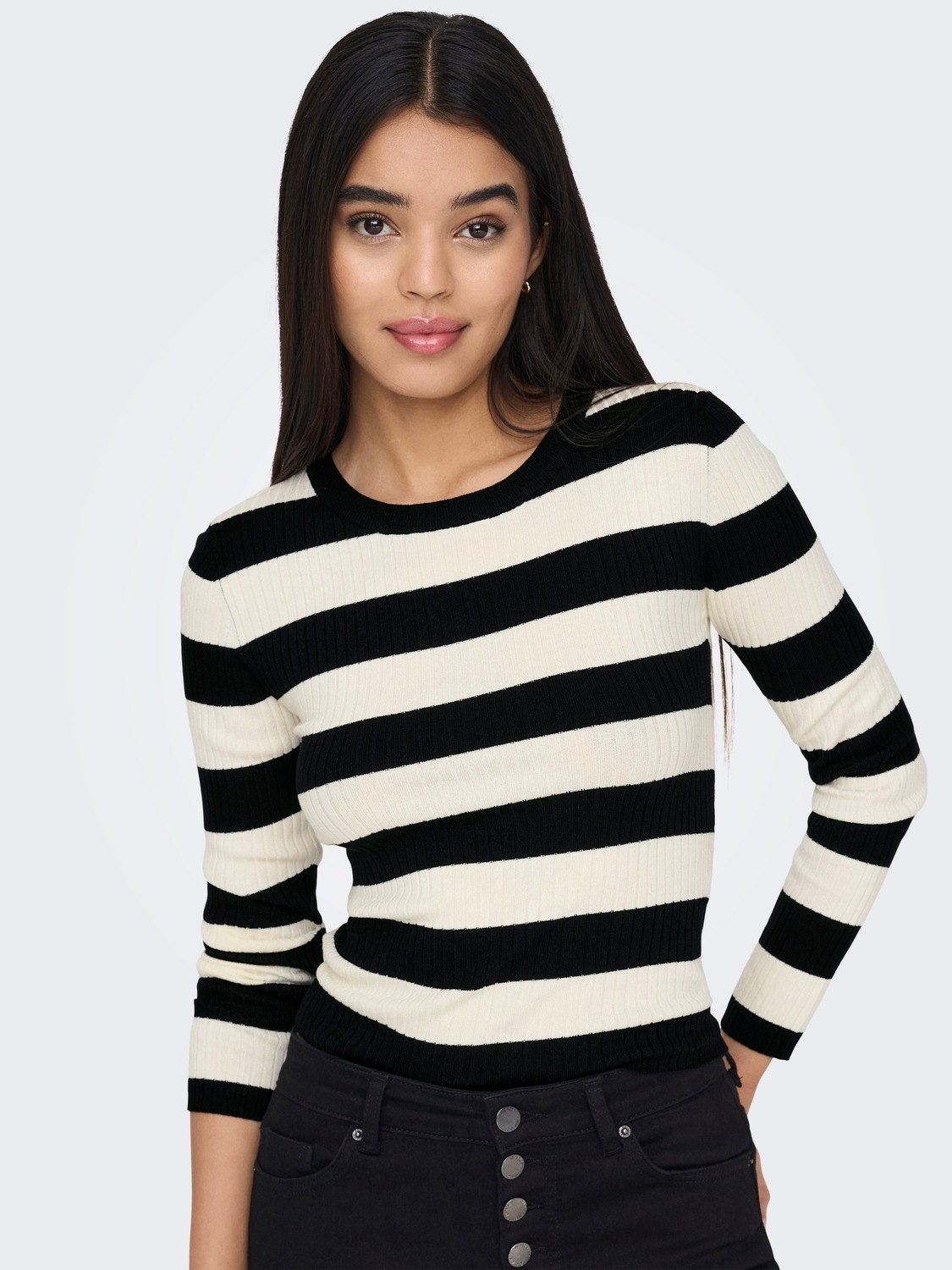 JDY Rundhalspullover »JDYPLUM L/S O-NECK PULLOVER KNT NOOS«
