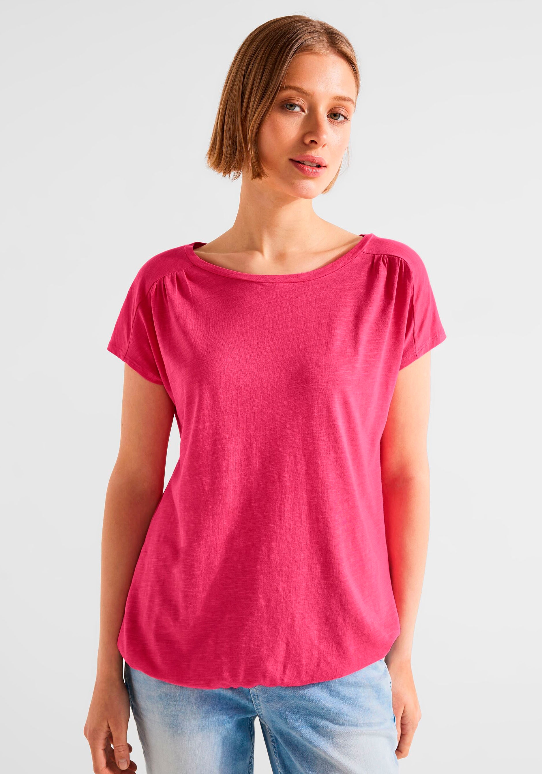 OTTOversand T-Shirt, perfekten ONE für bei mit elastischem Sitz Saum STREET