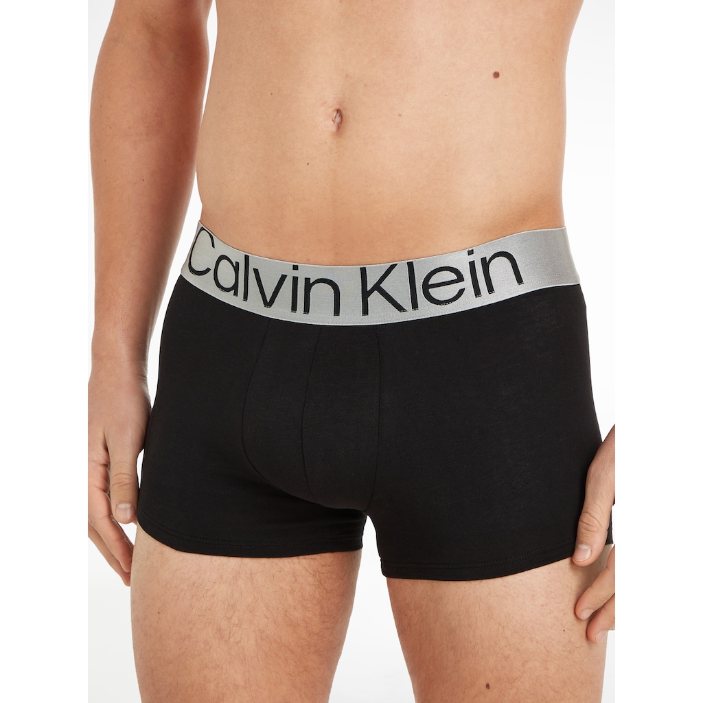 Calvin Klein Underwear Trunk, (Packung, 3 St., 3er-Pack), mit Logoschriftzug auf dem Bund