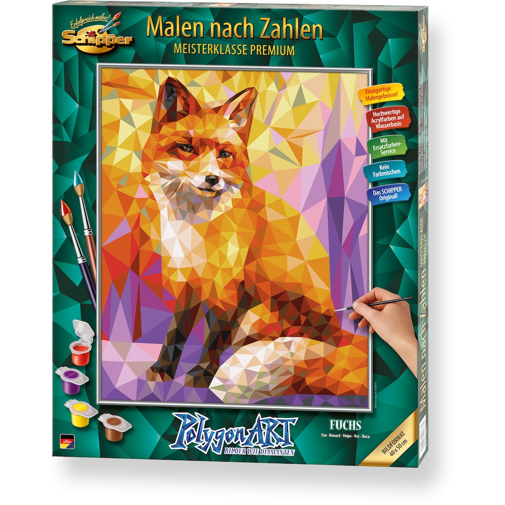 Schipper Malen nach Zahlen »Meisterklasse Premium - Polygon Art Fuchs«