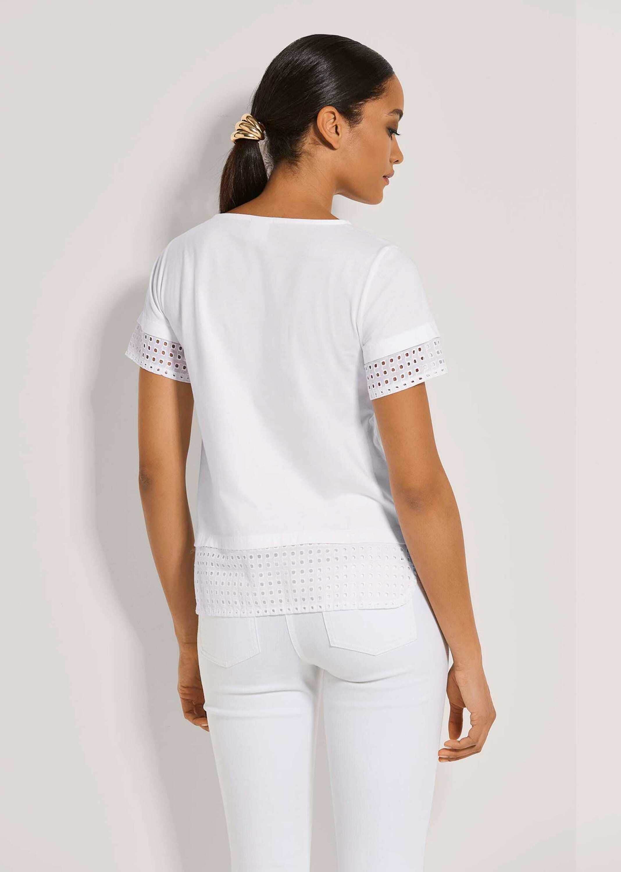 MADELEINE Kurzarmshirt »Shirt Shirt mit Madeira-Spitze«