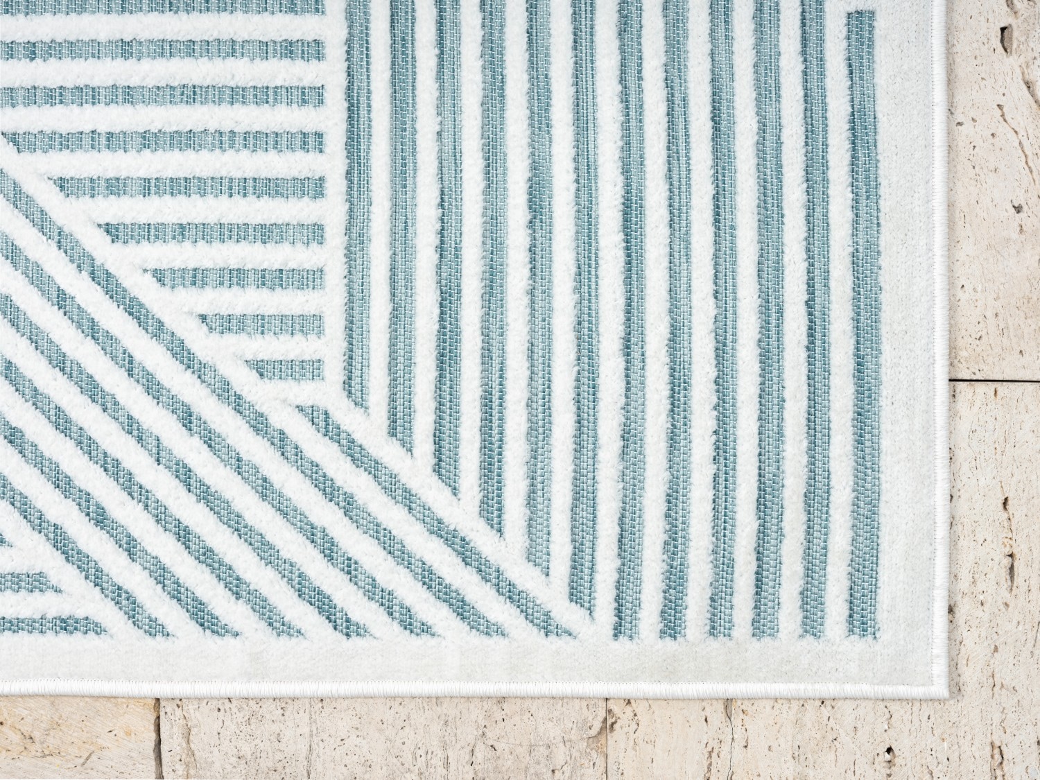 Myflair Möbel & Accessoires Teppich »Vill, LAGERRÄUMUNG!« rechteckig 8 mm Höhe modernes Design, Hoch-Tief Effekt, Outdoor geeignet, Balkon, Terrasse