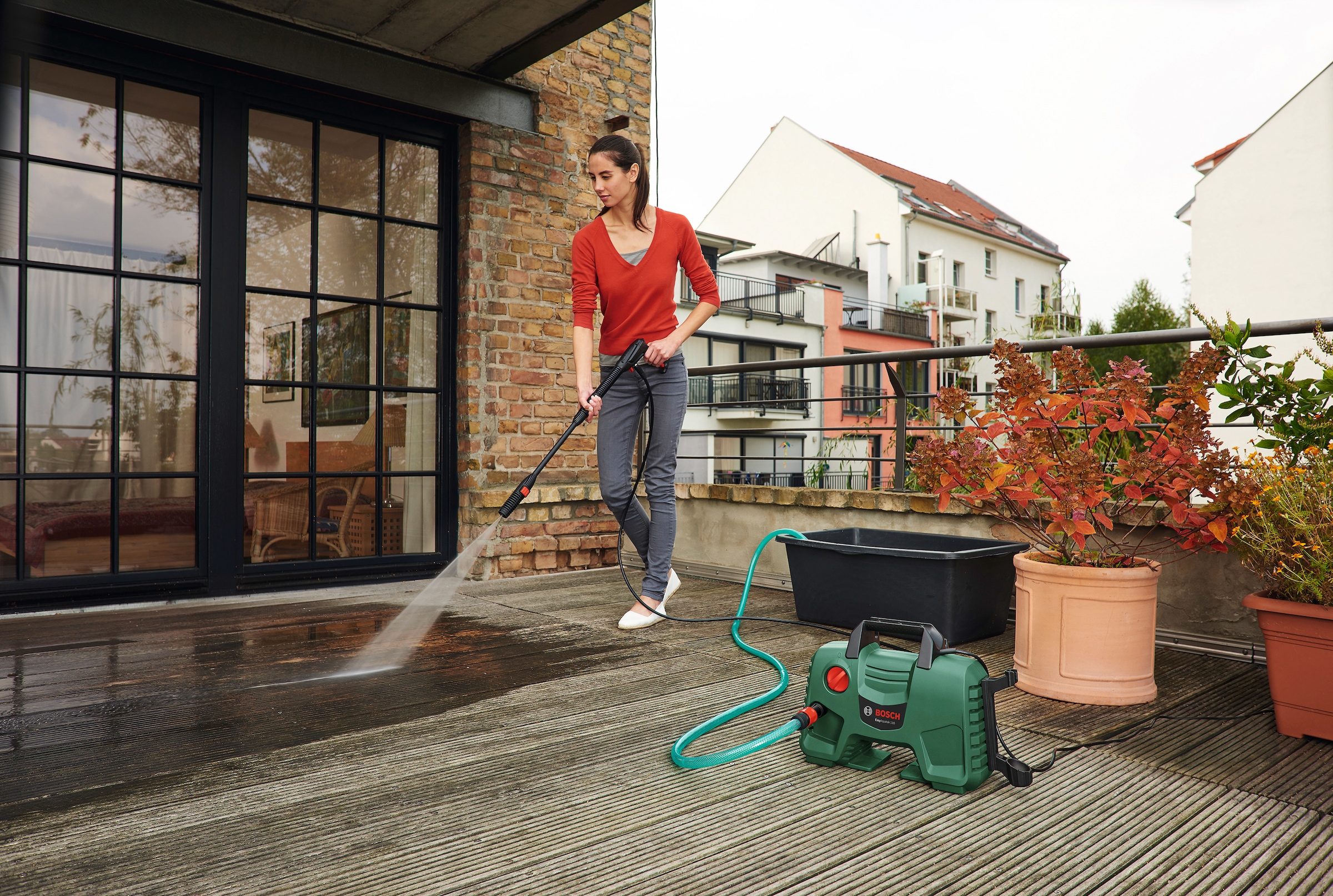 Bosch Home & Garden Hochdruckreiniger »EasyAquatak 110«, mit umfangreichem Zubehör