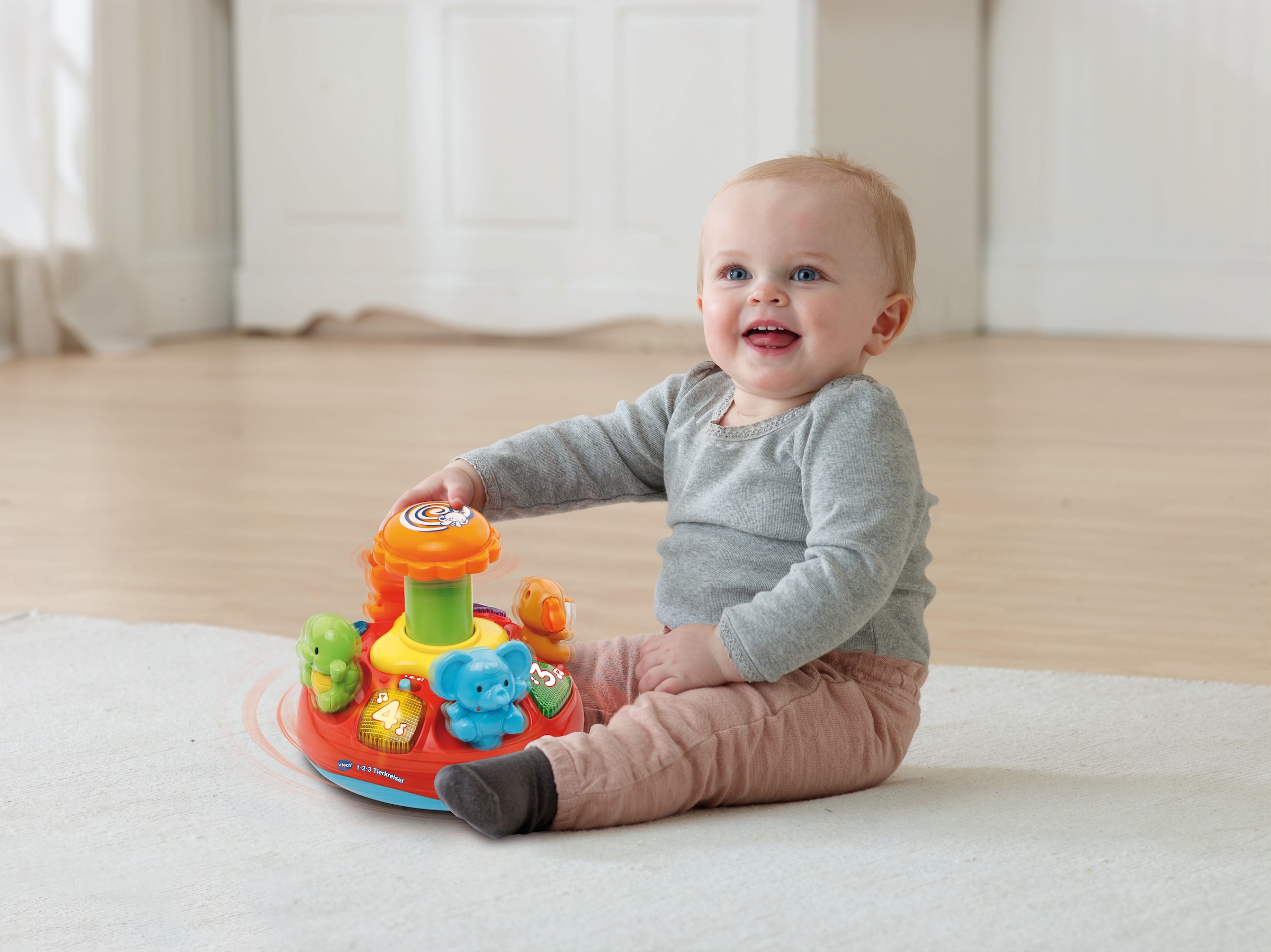 Vtech® Kreisel »VTechBaby, 1, 2, 3 - Tierkreisel«