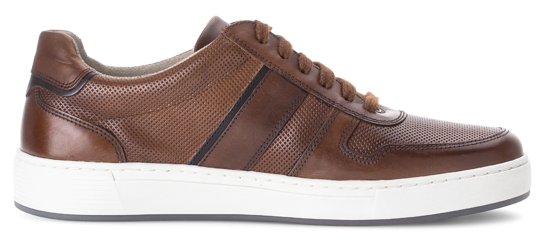Pius Gabor Sneaker, Freizeitschuh, Halbschuh, Schnürer mit Kontrastbesätze, Weite G