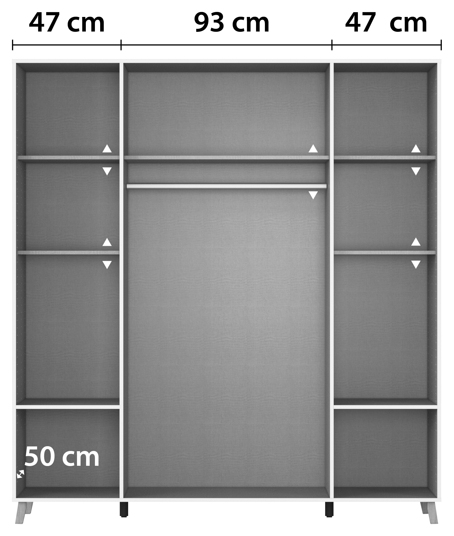 rauch Drehtürenschrank »Kleiderschrank Schrank Garderobe Wäscheschrank SHINJO«, (in 3 verschiedenen Ausstattungen BASIC/CLASSIC/PREMIUM), Griffe und Füße aus Massivholz mit 2 Schubladen MADE IN GERMANY