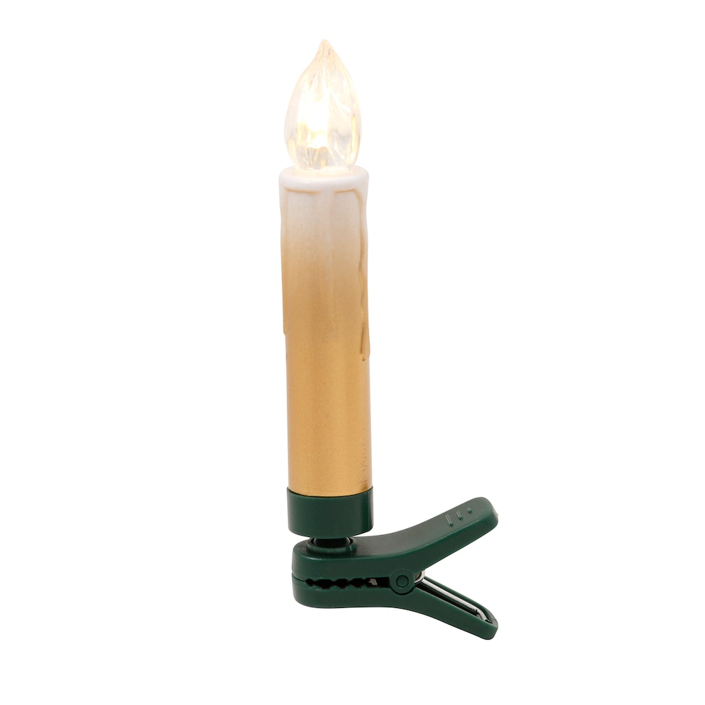 Leonique LED-Christbaumkerzen »Ahmady, 25 kabellos Kerzen mit Farbverlauf, Höhe ca. 10,2 cm«, 25 St.-flammig