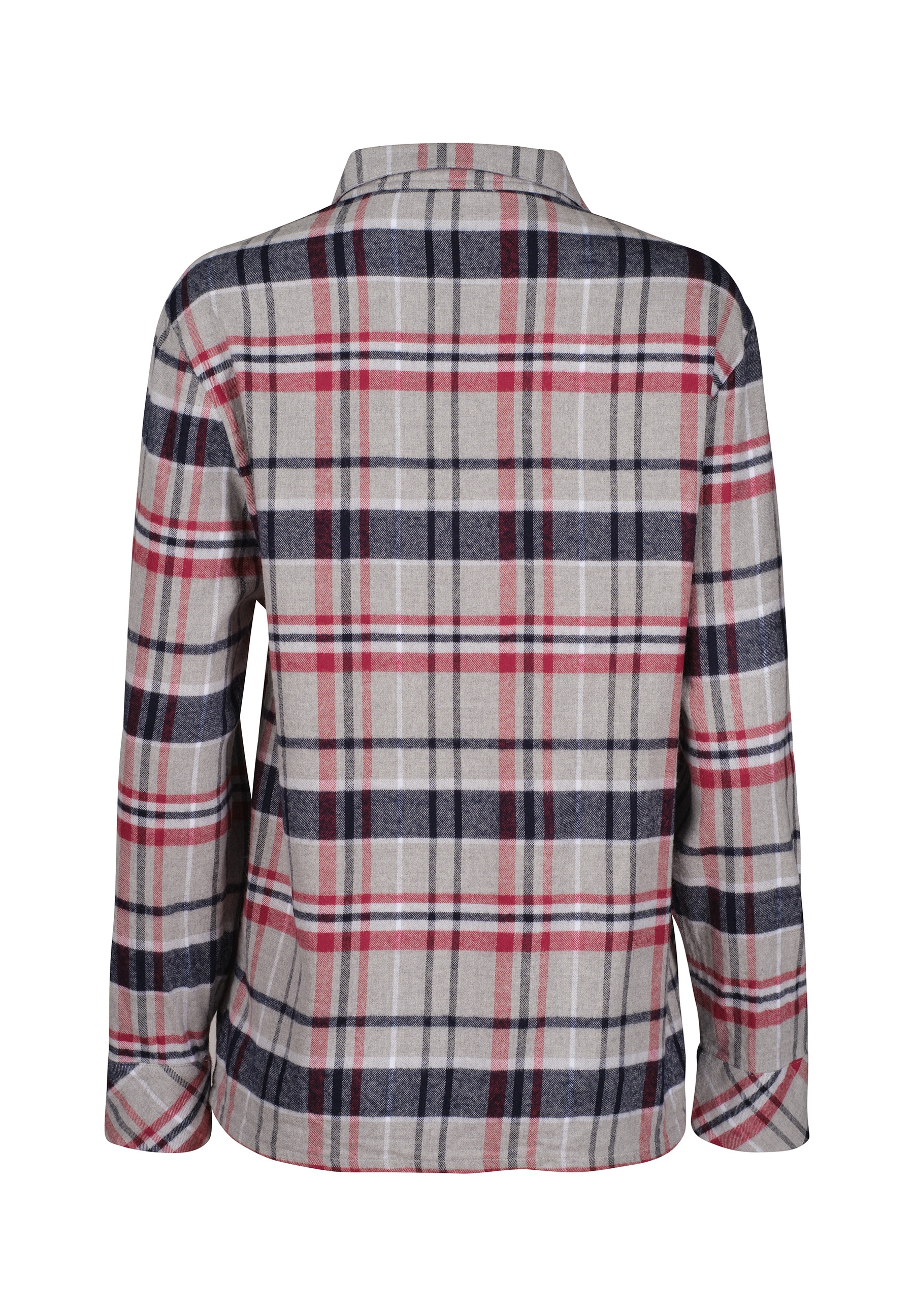 Skiny Pyjama »Night In Skiny Flanell« 2 tlg. wärmend, Cotton, kuschelig weich, Bindeband, elastischer Bund