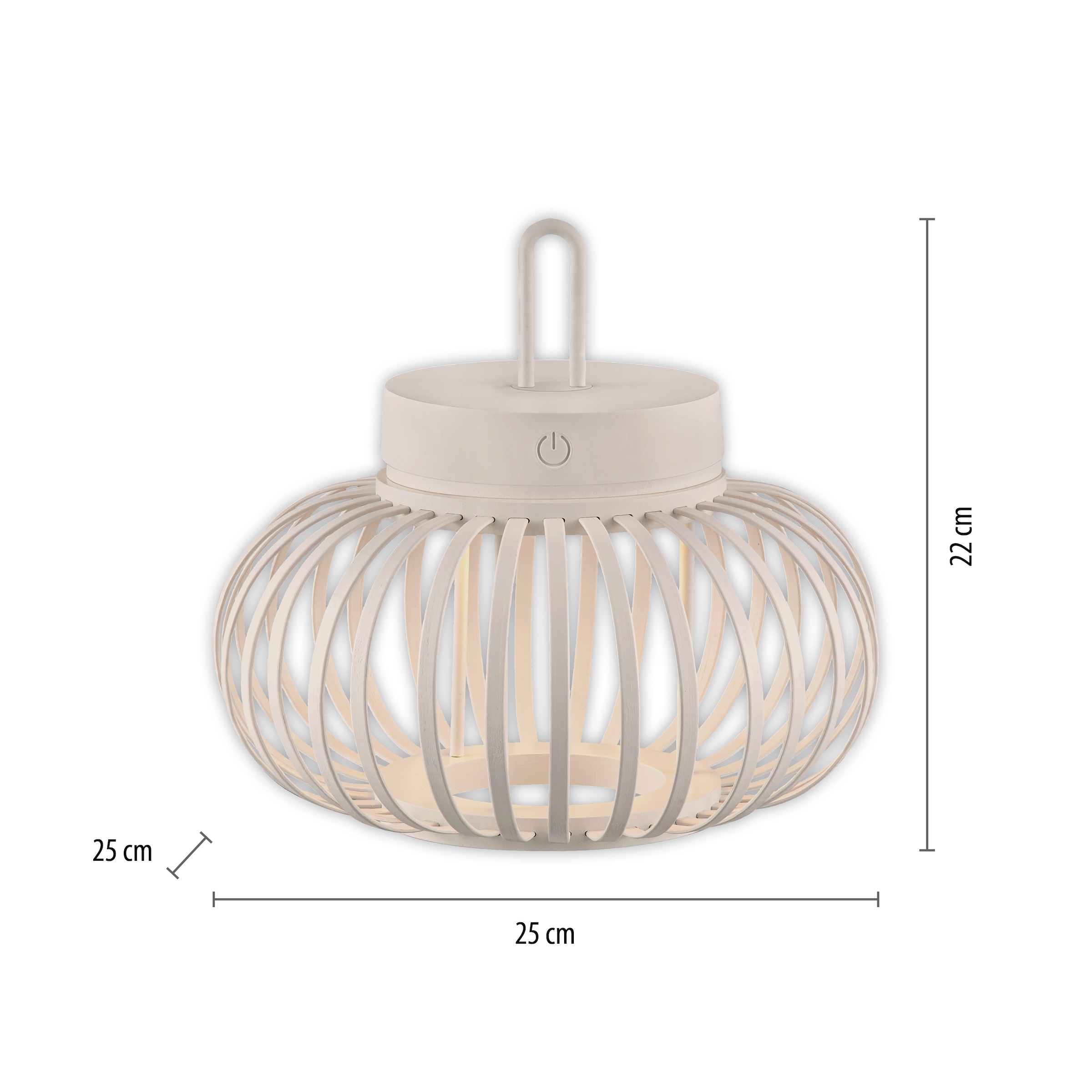 JUST LIGHT Pendelleuchte »AKUBA« LED-Modul 1 Stk. Warmweiß Akkuleuchte