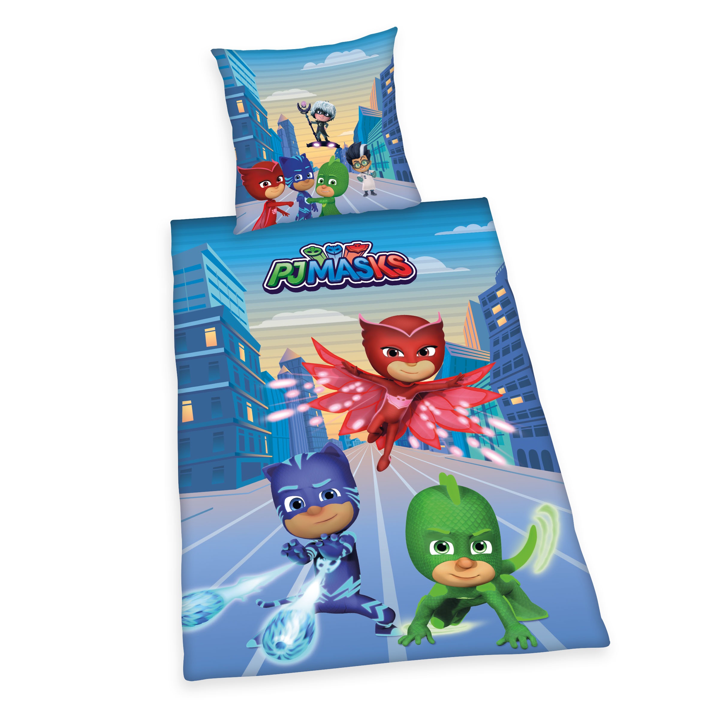 Herding Kinderbettwäsche »PJ Masks, Baumwoll-Renforcé«, (2 tlg.)