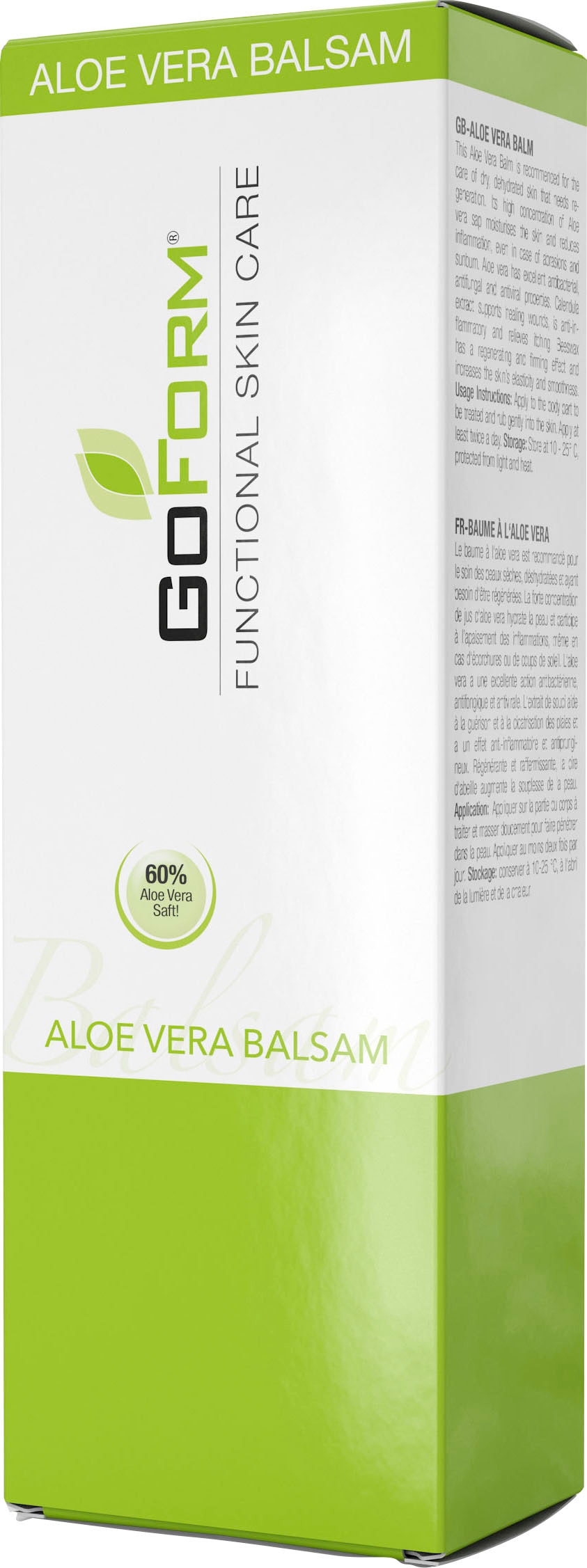 GOFORM Körperbalsam »Aloe Vera Balsam zur sofortigen Hautgeneration, ohne Parabene«, entzündungshemmend, straffend, antibakteriell, bei trockener Haut