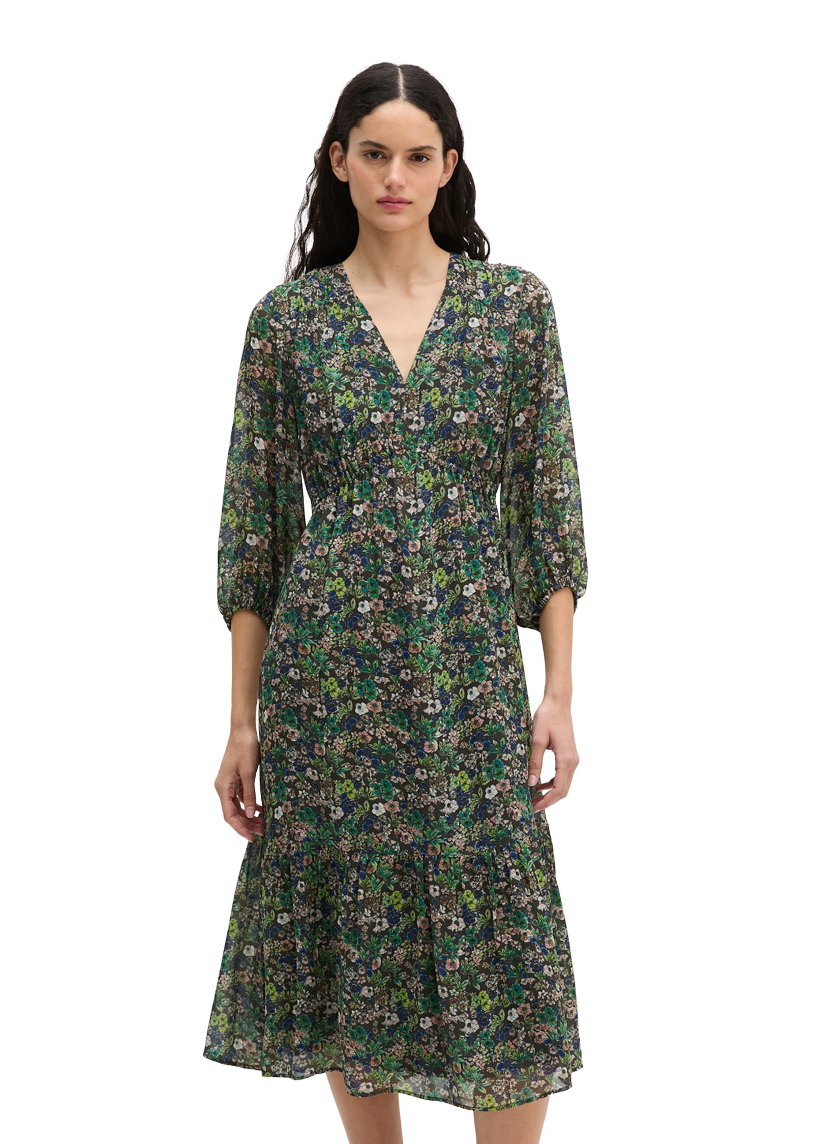 Marc O'Polo Sommerkleid Ohne Taschen flared aus bedruckter Viskose
